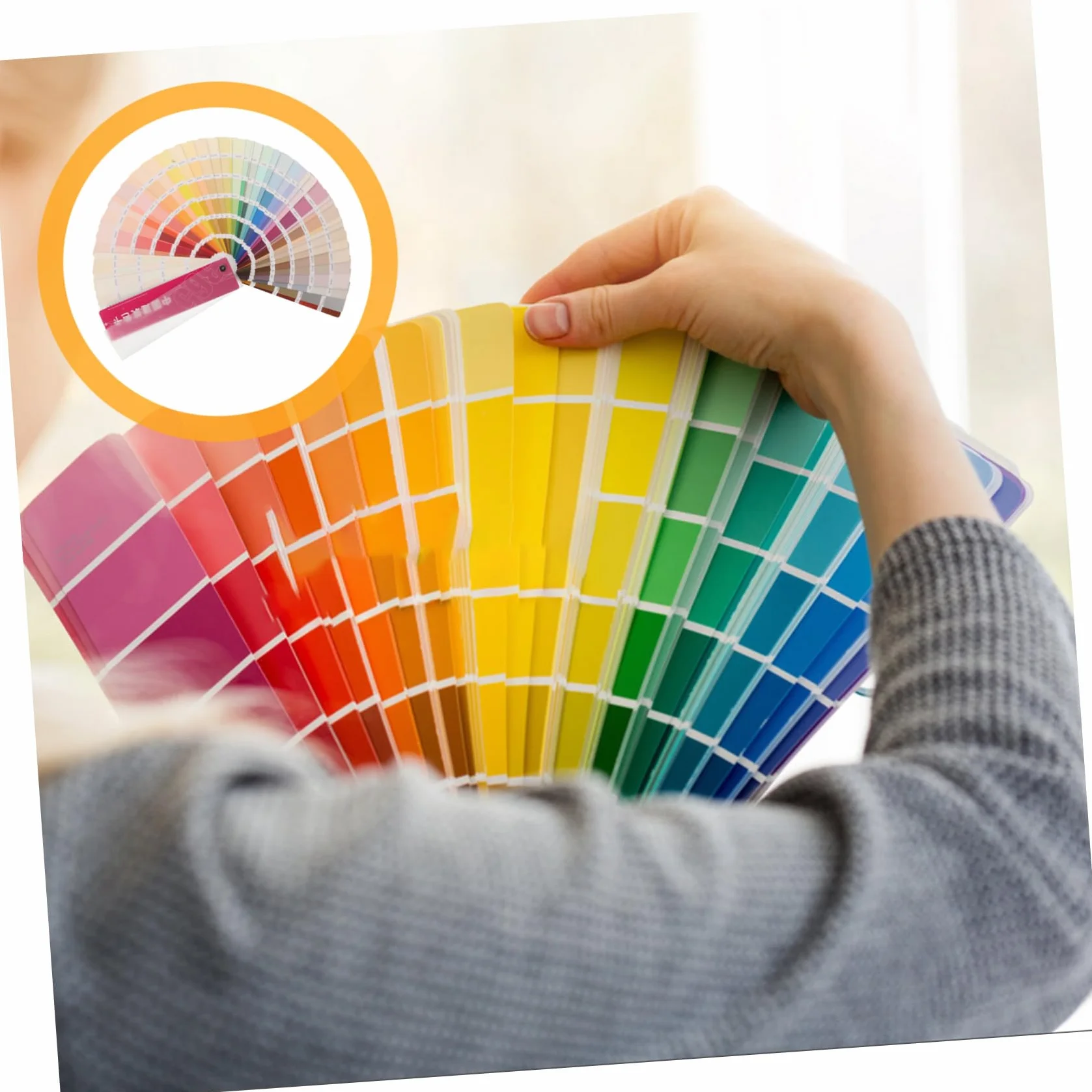 ORFOFE Nuancier de Peinture Portables 365 Couleurs Standard Plastique Papier pour Projets DIY