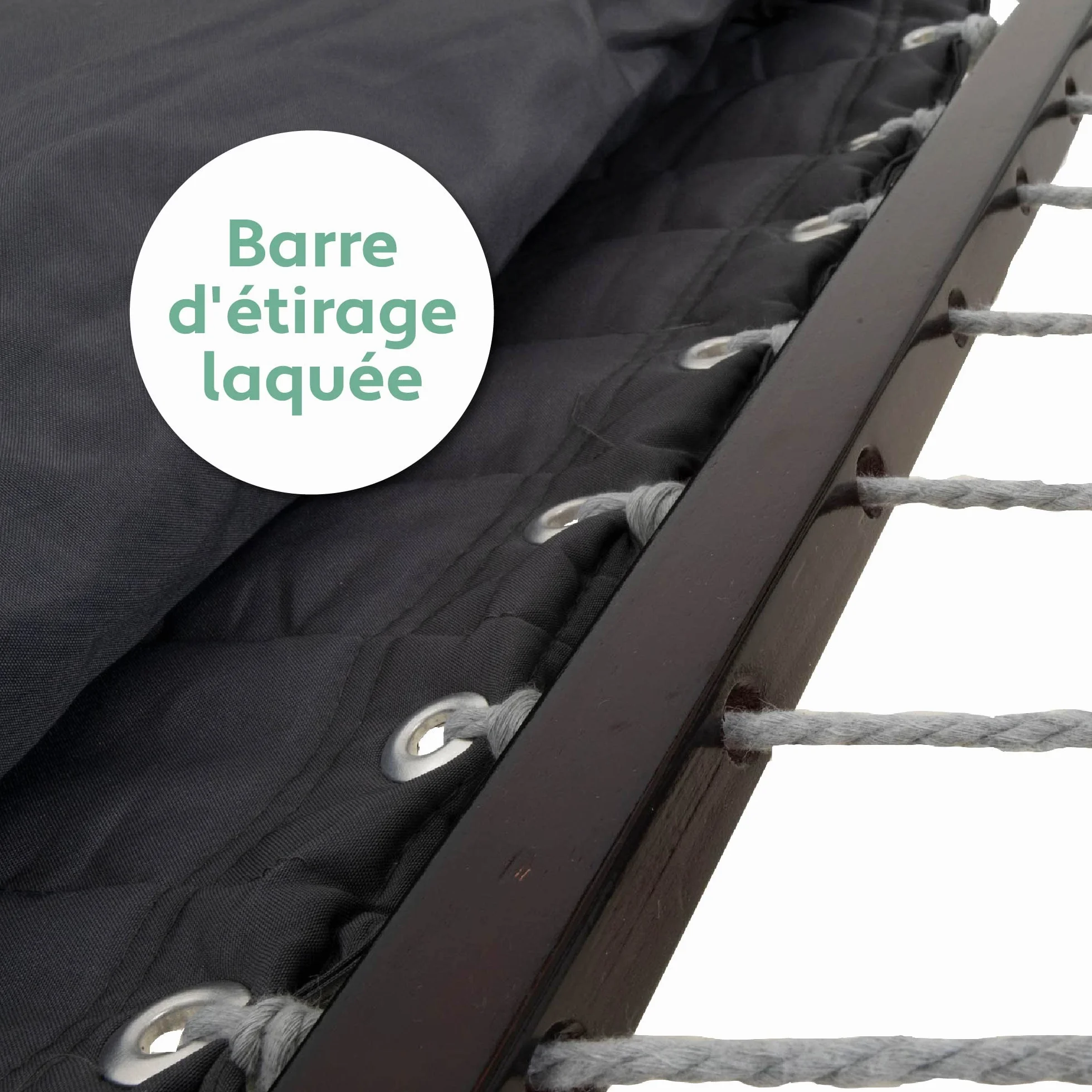 Hamac sur Pied 2 Places avec Coussin, Double Portable, Support Acier, Charge 200 Kg, Hauteur Réglable