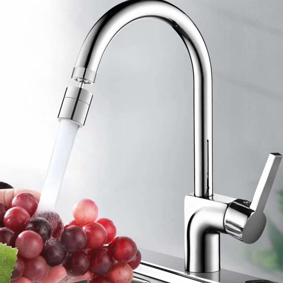 Aérateur de Robinet Pivotant Laiton Régable Pulvérisation Économie Eau pour Salle de Bain Cuisine
