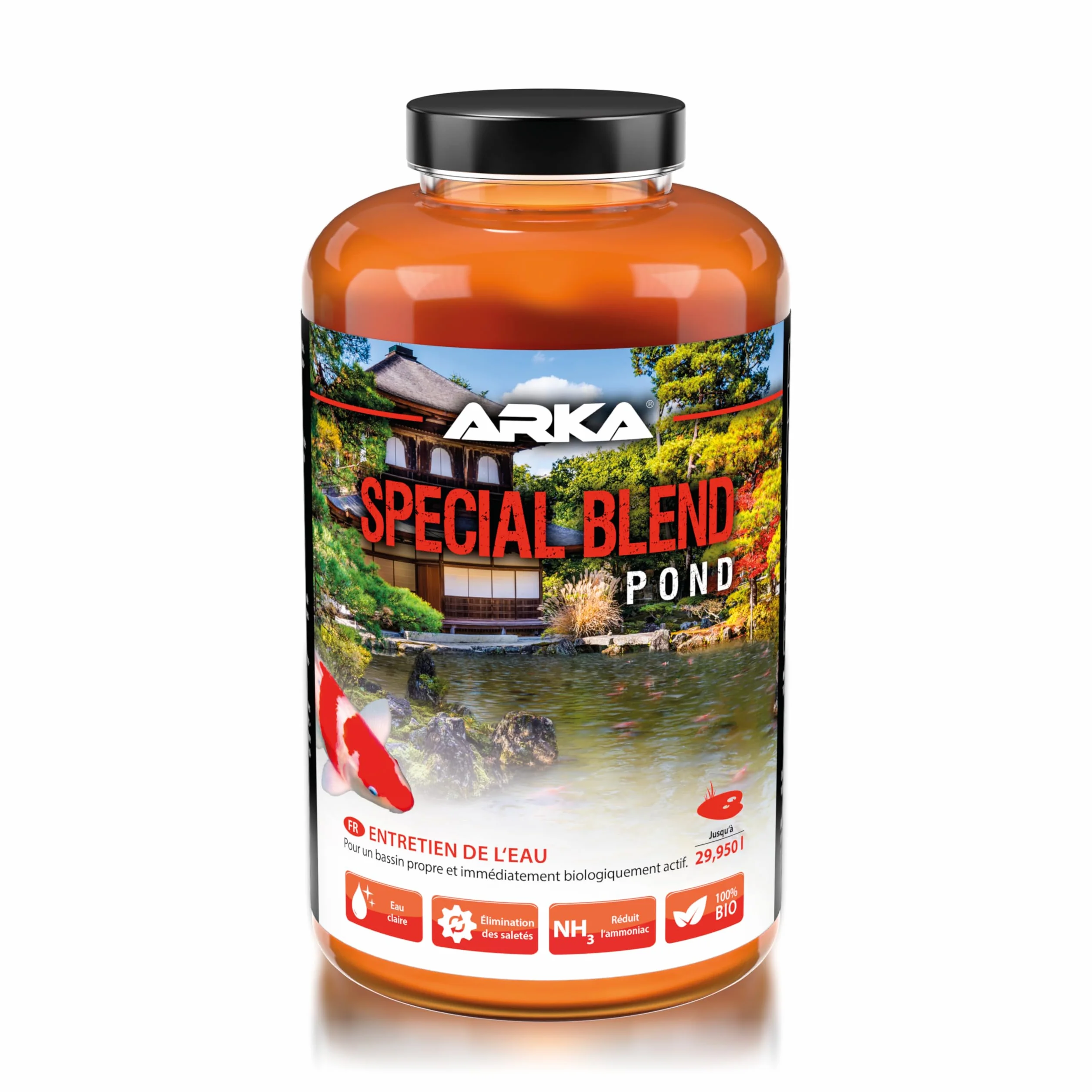 ARKA Pond Special Blend - Mélange bactérien hautement Actif pour Une Eau de Bassin Propre, décompose Les impuretés et est immédiatement biologiquement Actif