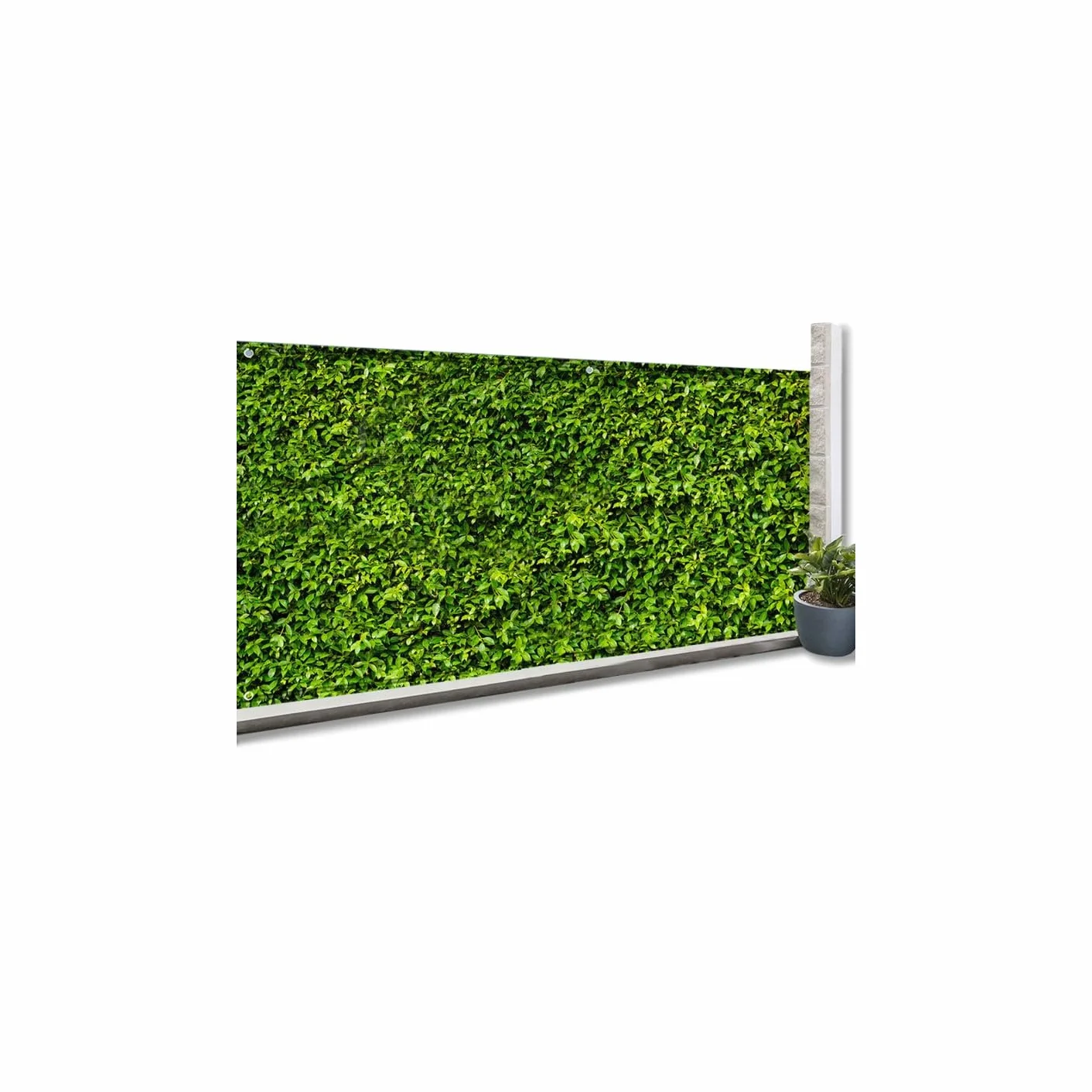IDMarket - Brise Vue occultant 1,2 x 10 M imprimé Feuillage 160 GR/m²