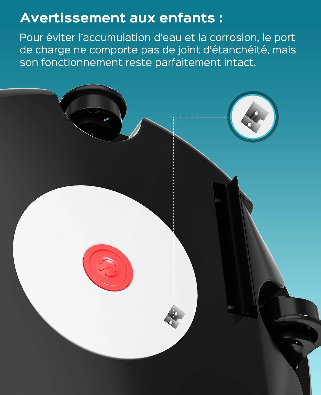 Winny 200P Robot Piscine sans Fil, Aspirateur Piscine Autonomie 80 Min, Double Filtration, Stationnement Automatique