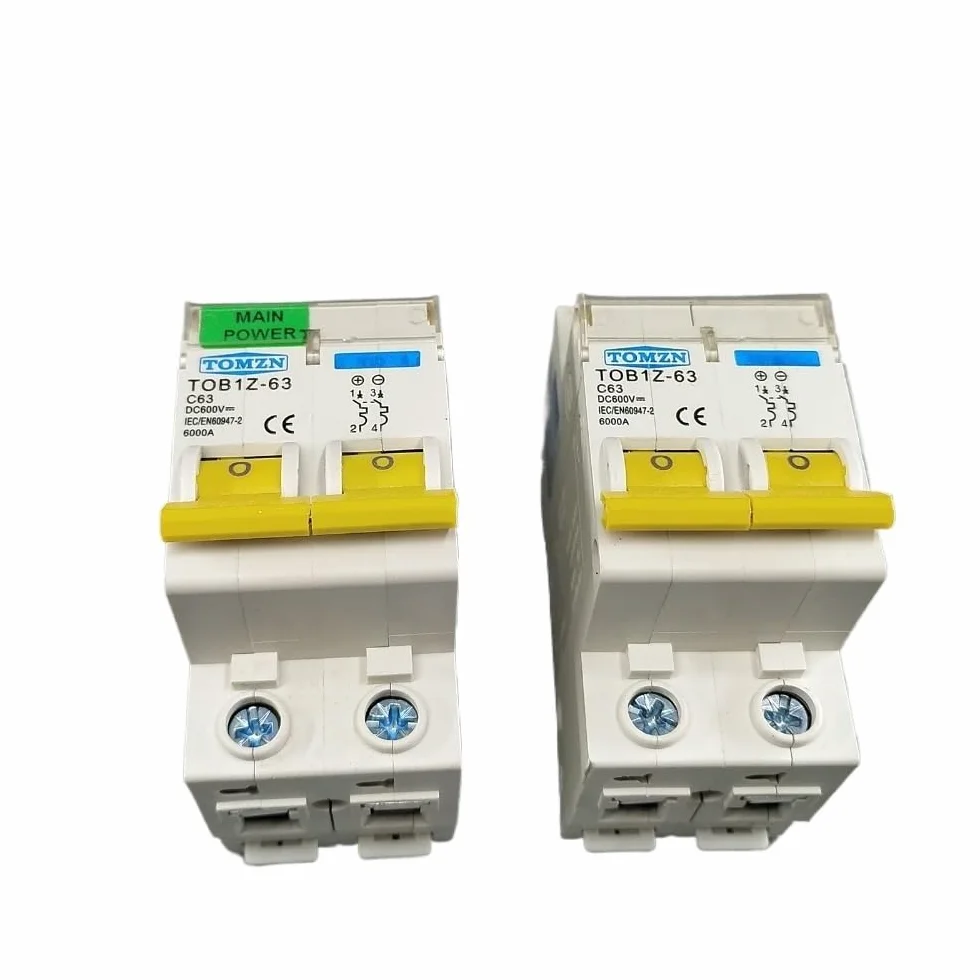 Disjoncteur 2P DC 600 V Courbe C 25A pour système photovoltaïque