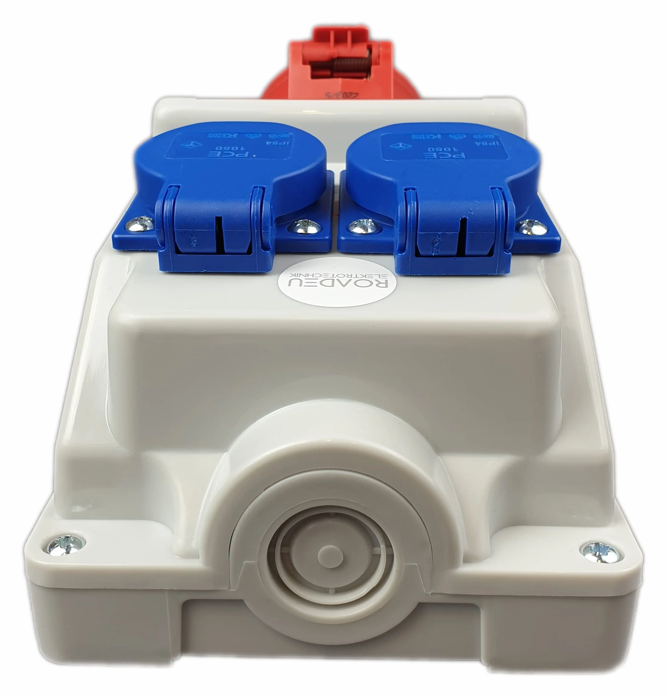 RoadEu Prise Murale Combinée IP44 1x CEE 16A 5P 400V + 2x Prises 230V Répartiteur de Courant