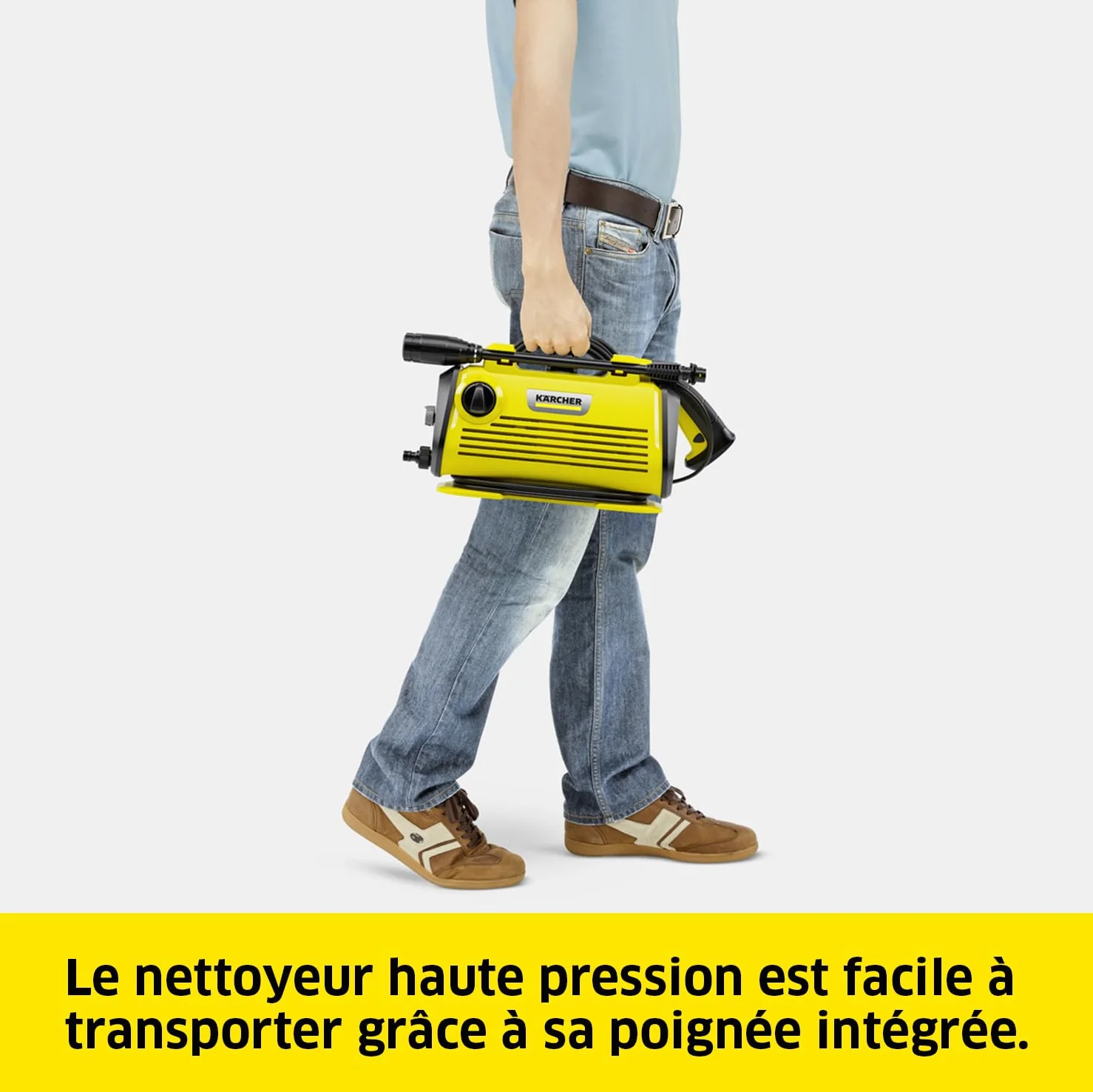 Kärcher Haute Pression K 3 Horizontal Plus, 120 Bar, 380 l/h, 25 m²/h, Filtre à Eau, Flexible et Pistolet