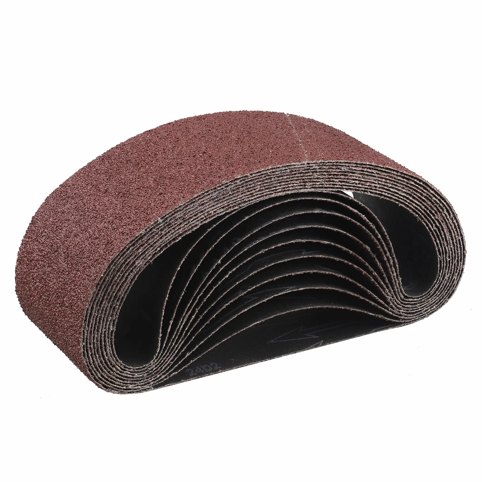 Bande Abrasive 75x533 mm 40 Grain 10 Pièces