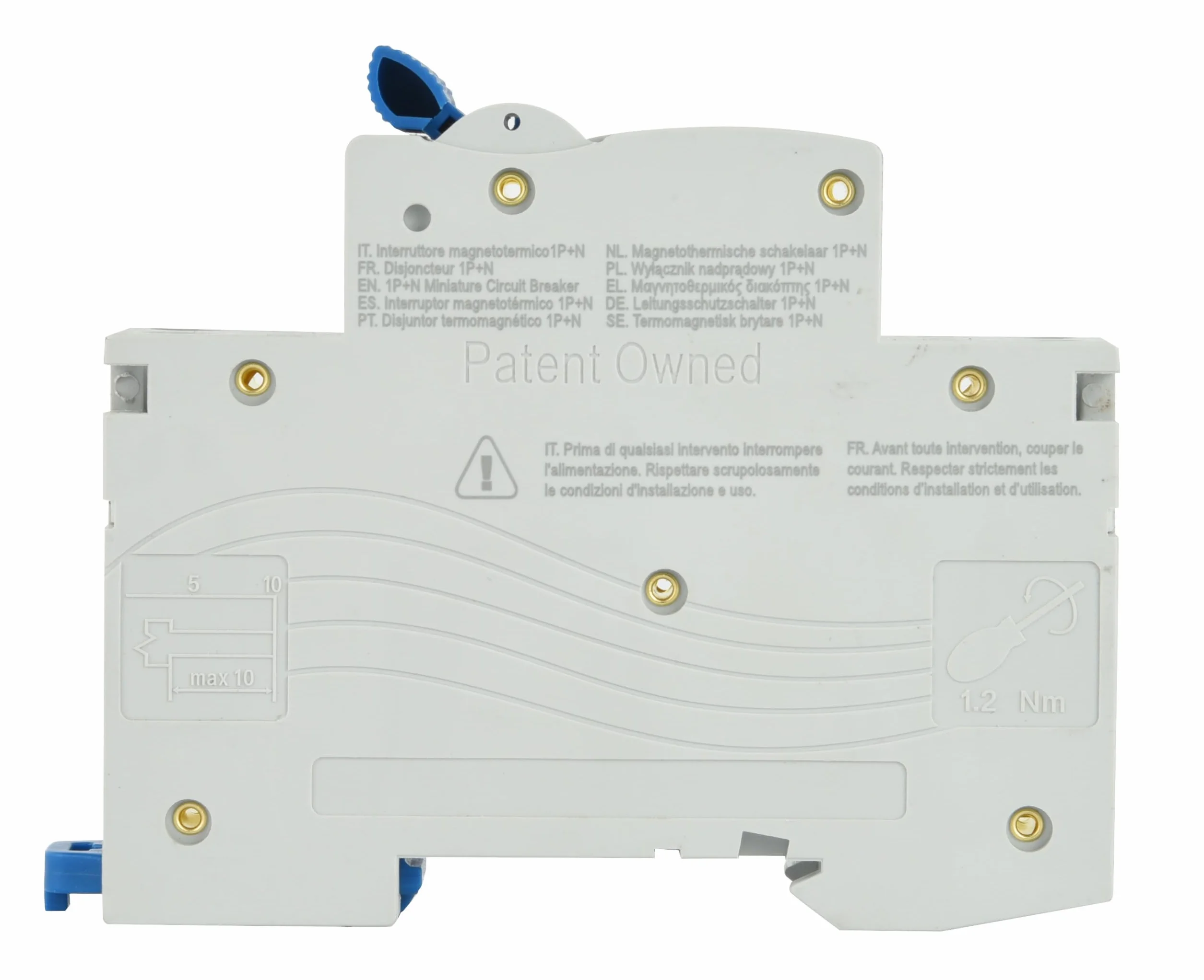 Electraline 87000 Disjoncteur 2A courbe C 1P+N 4.5kA 240V