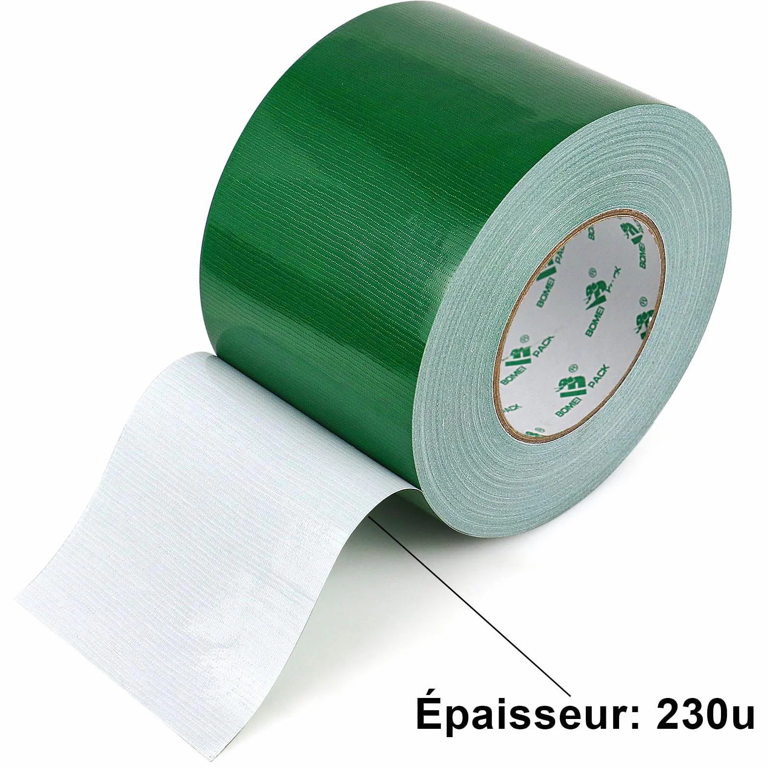BOMEI PACK Ruban Adhésif Toilé Heavy Duty Duct Tape 100mm x 50 m Vert