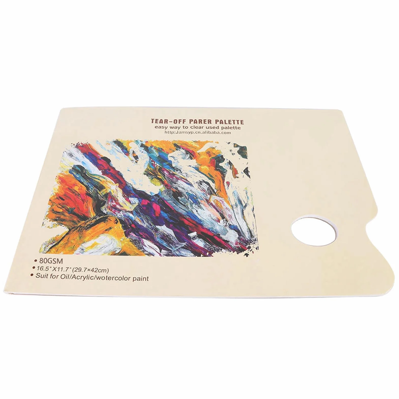 Respicefinem A3 Palette de Papier Jetable 50 Feuilles Palette de Mélange Peinture