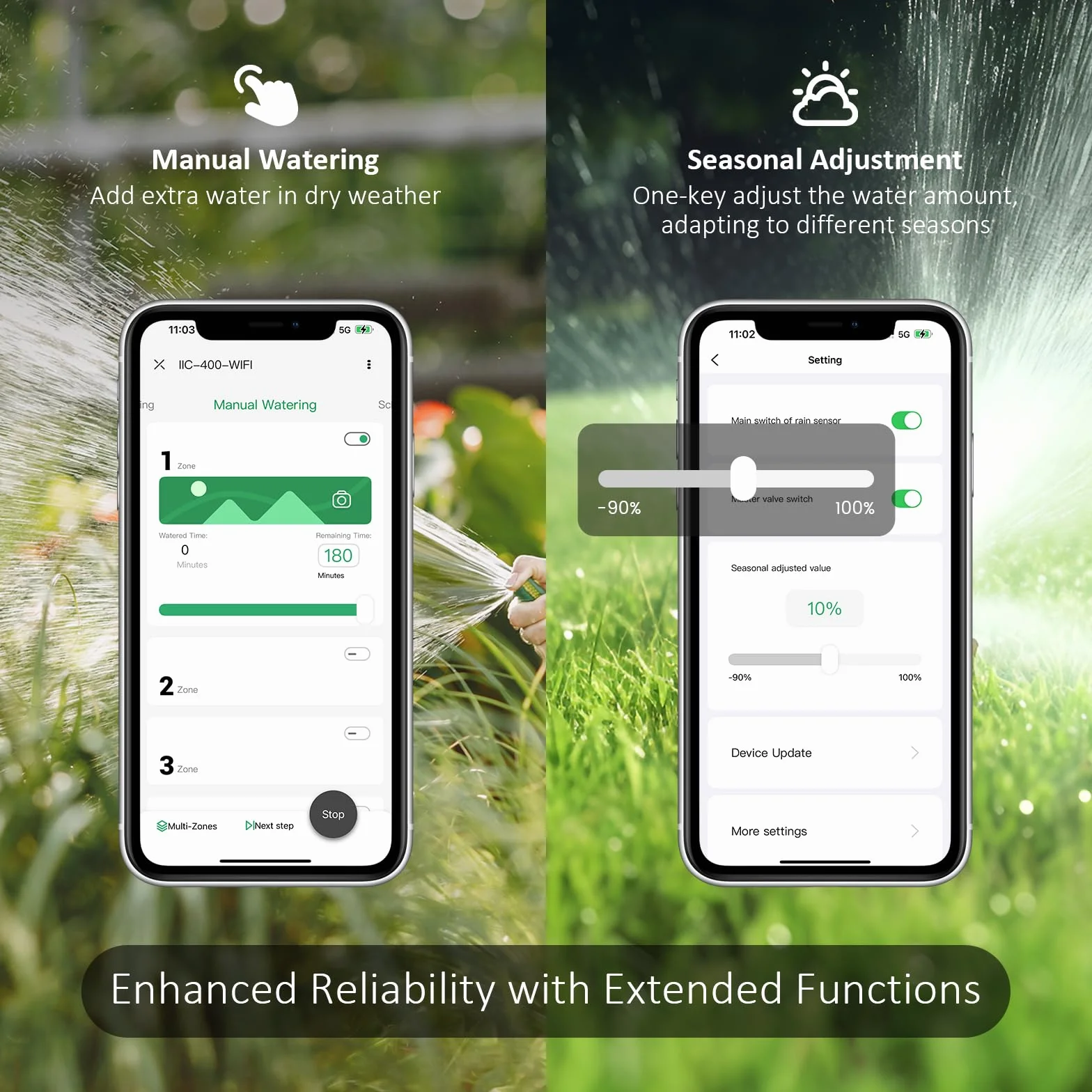 Inkbird Programmateur Arrosage WiFi 4 Voies, Minuteur Arrosage Automatique Jardin Intelligent Contrôle APP