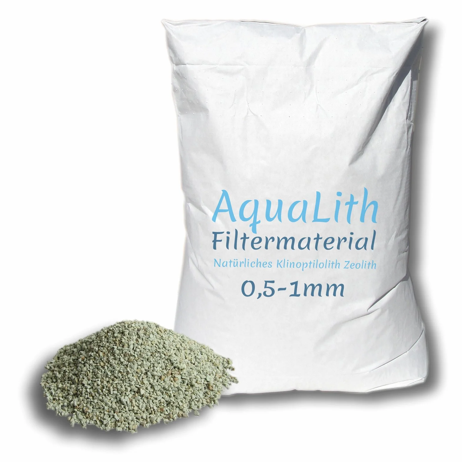 Matériau filtrant zéolite 25 kg 0.5-1 mm pour étangs