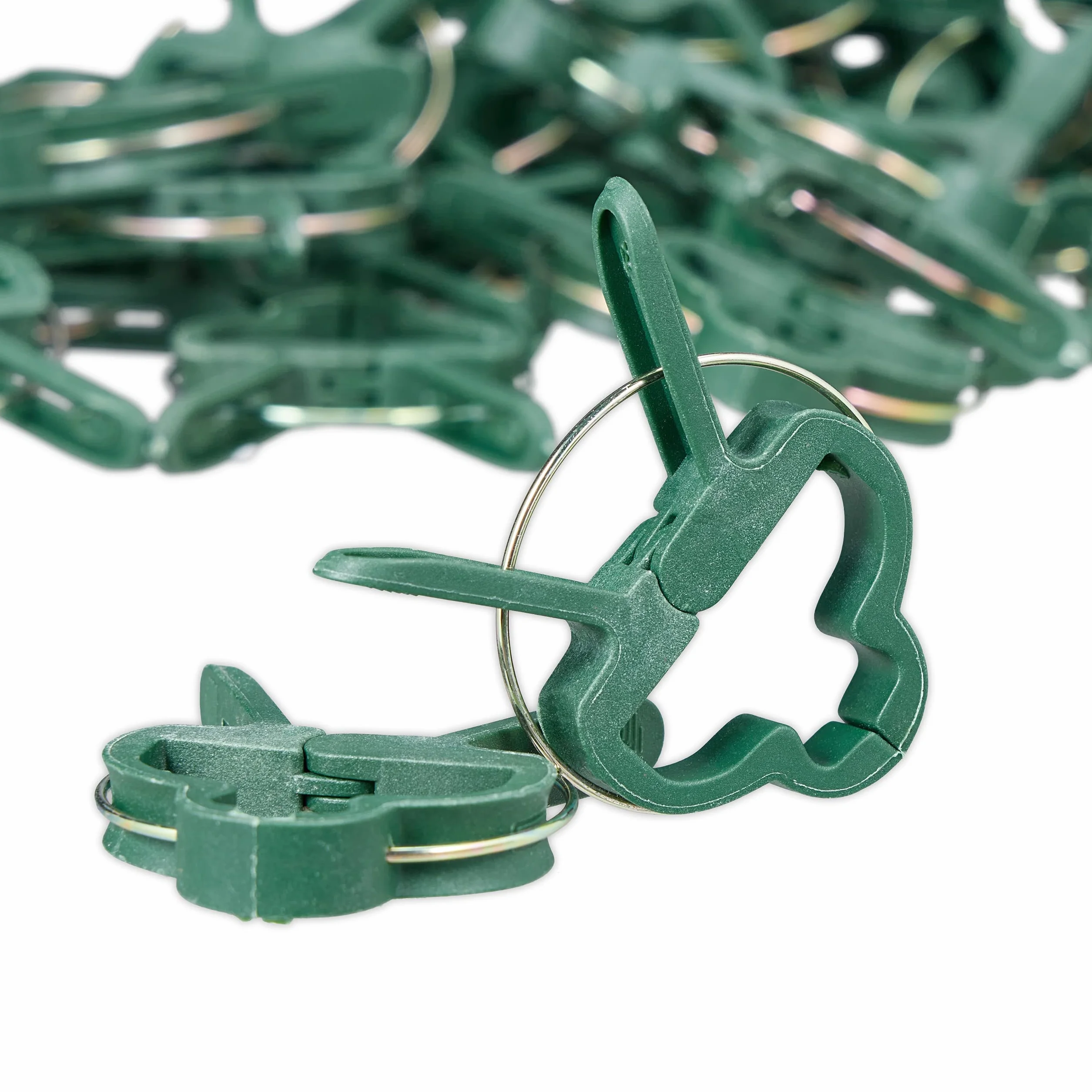 Relaxdays Pinces pour Plantes Lot de 120 Clips 4,5 x 6 cm Attaches Jardin Vert