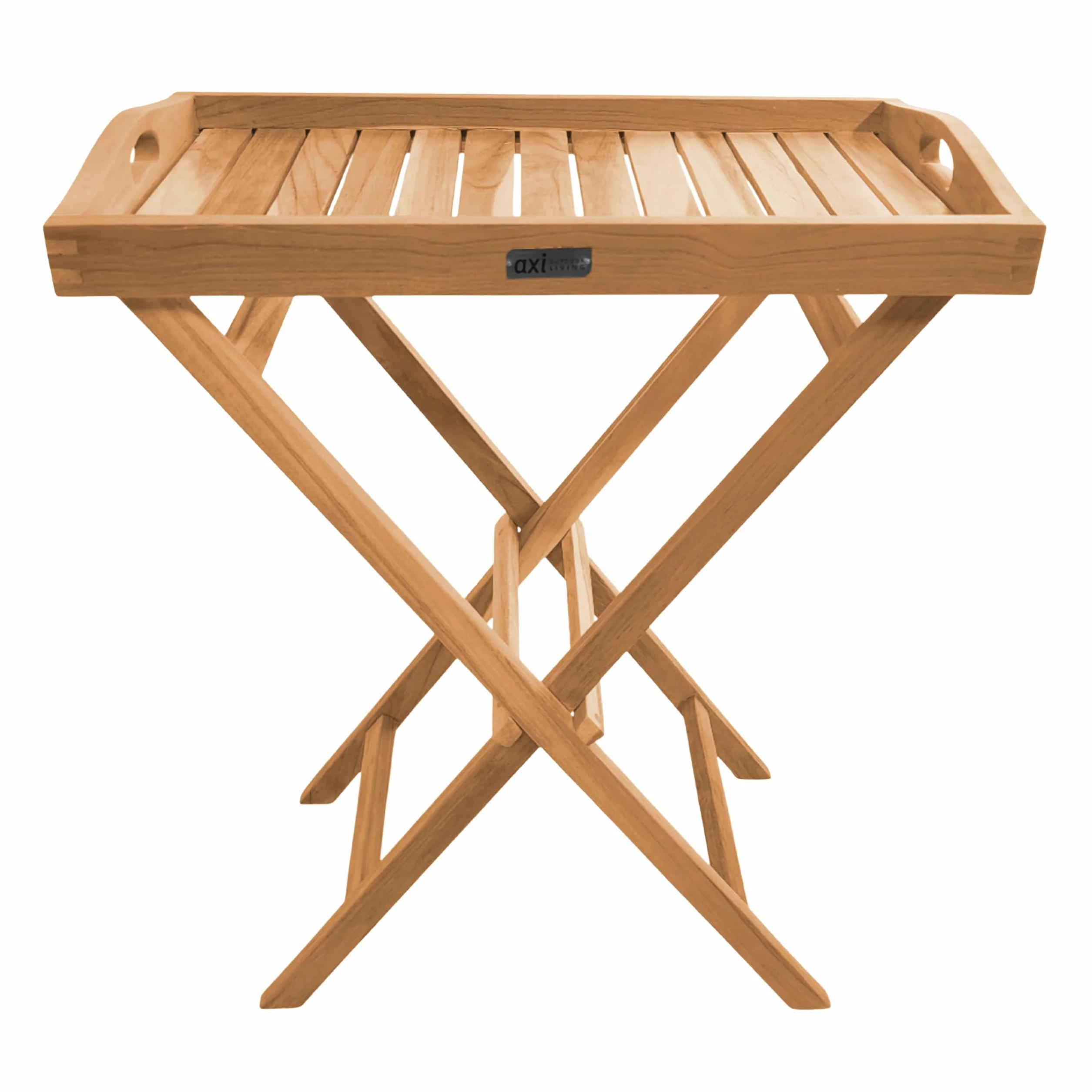 AXI Lora Chariot de Service Teck Plateau Amovible 93x62x84 cm