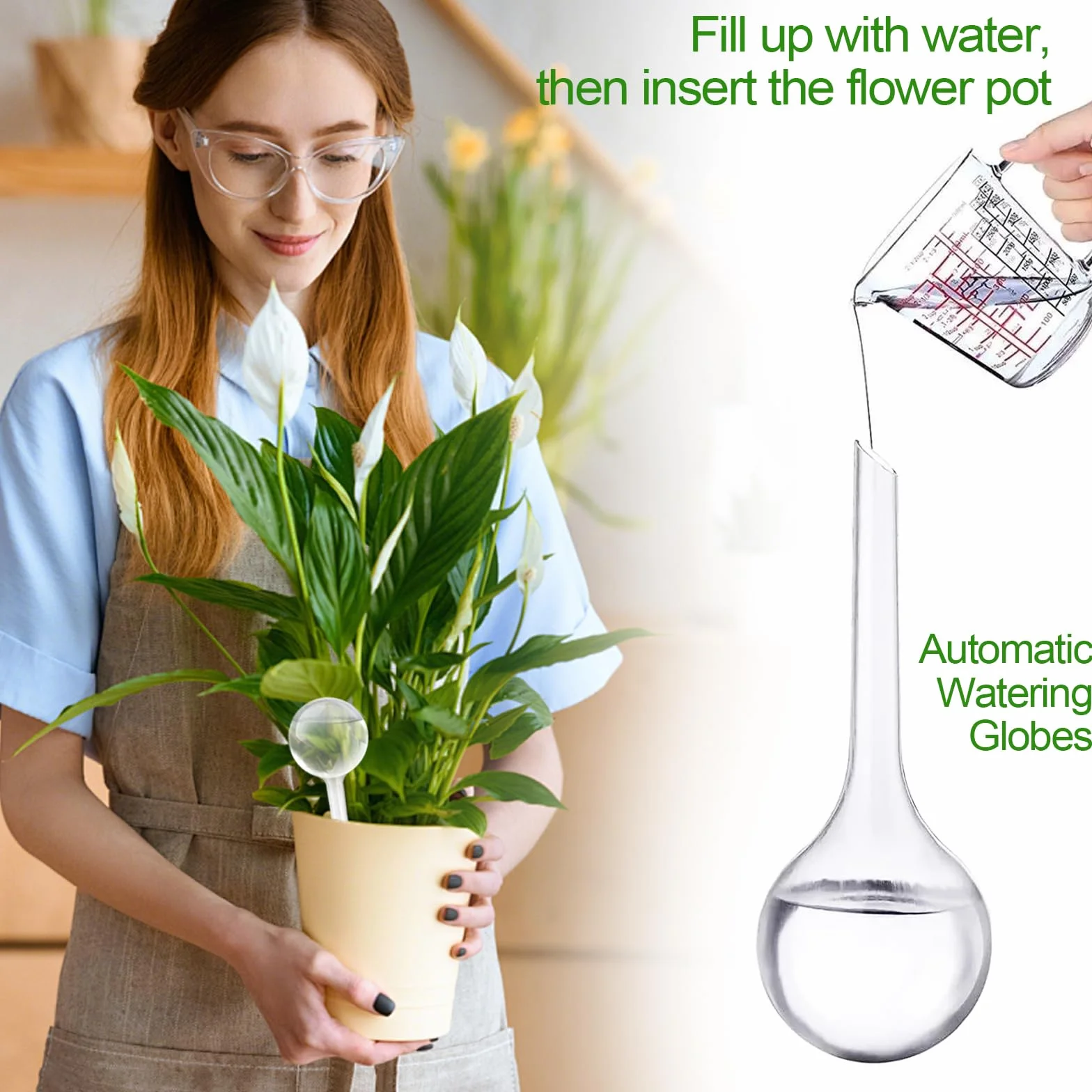 12 Pièces Globes d'Arrosage, Boules d'Irrigation pour Plantes, Bulbes d’Arrosage Automatique, Globes d’Arrosage en Plastique, Ampoules d'Arrosage, pour Arrosage Plante Interieur Fleurs Jardin en Pot
