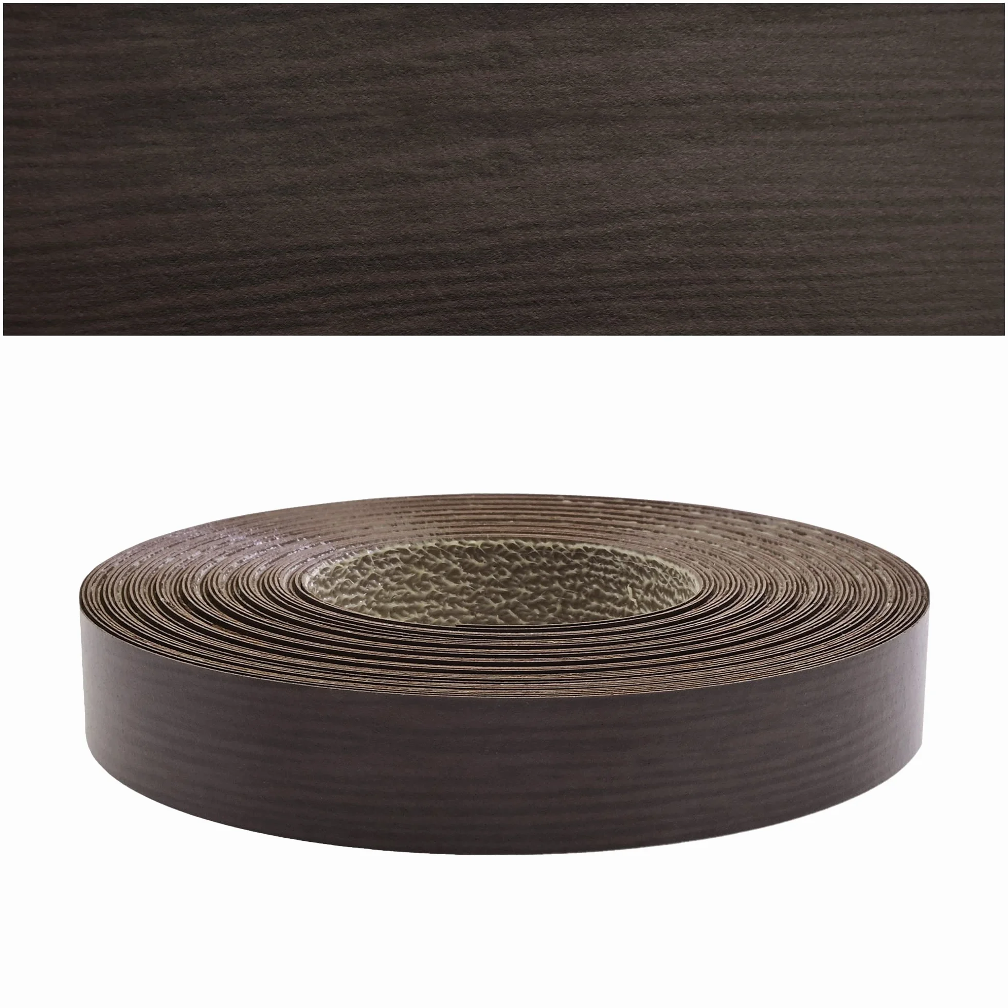 Bande de Chant Melamine Wengé 28mm x 10m 0,50mm Thermocollant Mprofi MT