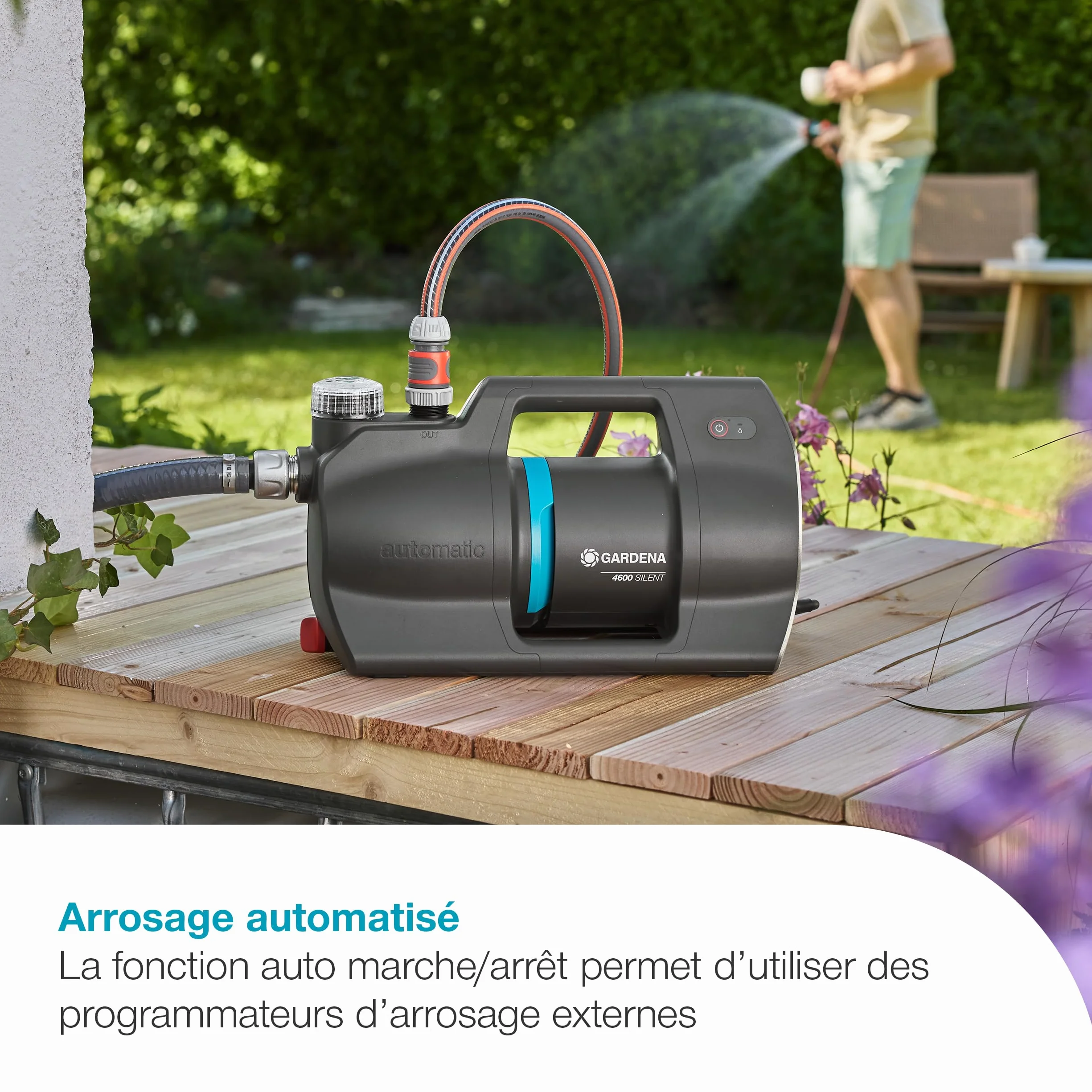 GARDENA Groupe de surpression 4600 Silent Pompe Irrigation automatisée eau domestique 25% consommation énergie moins 9070-20