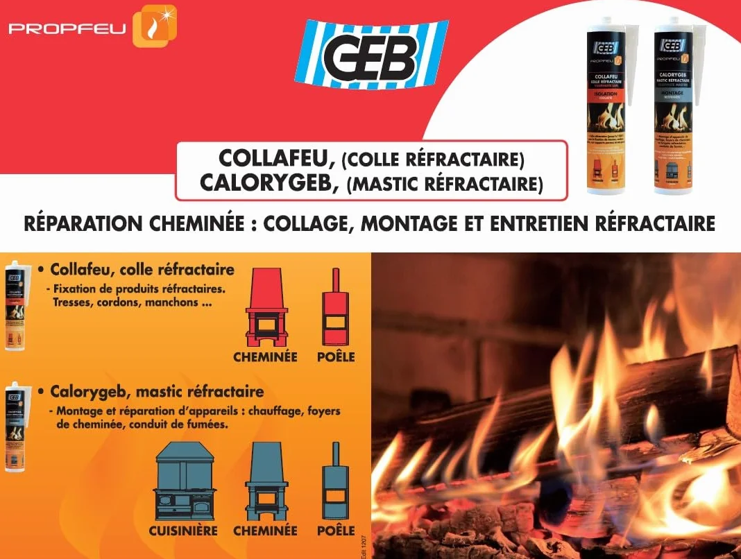 Collafeu Colle réfractaire 300 g Clair GEB 125211