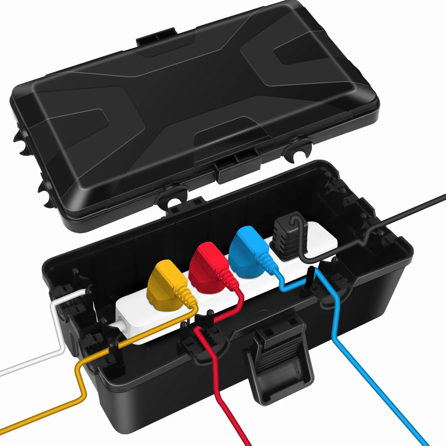 Boîte à Câbles étanche IP54 Protection Prise Electrique Exterieure pour Rallonge Jardin