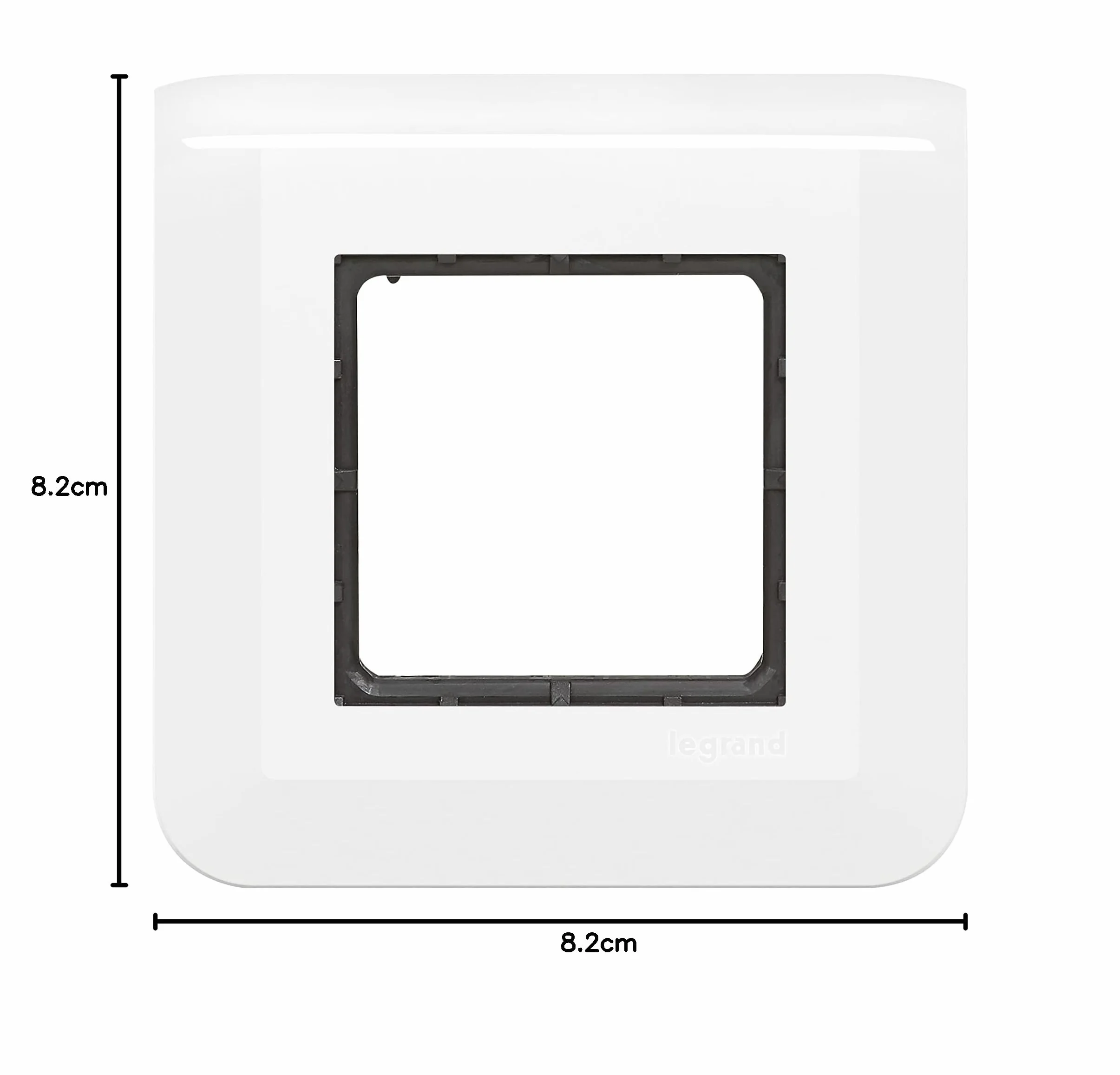 LEGRAND Plaque Mosaic Avec Support Fixation À Vis 2 Modules Blanc Brillant Montage Encastré