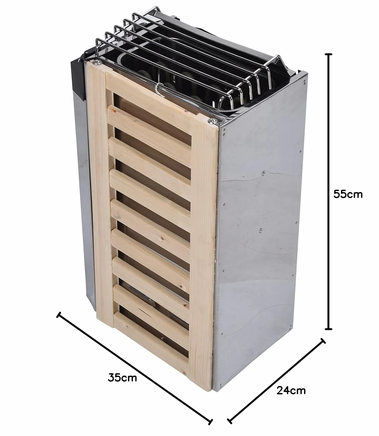 Poêle de sauna 3,6 KW acier inoxydable chauffage interne 230 V