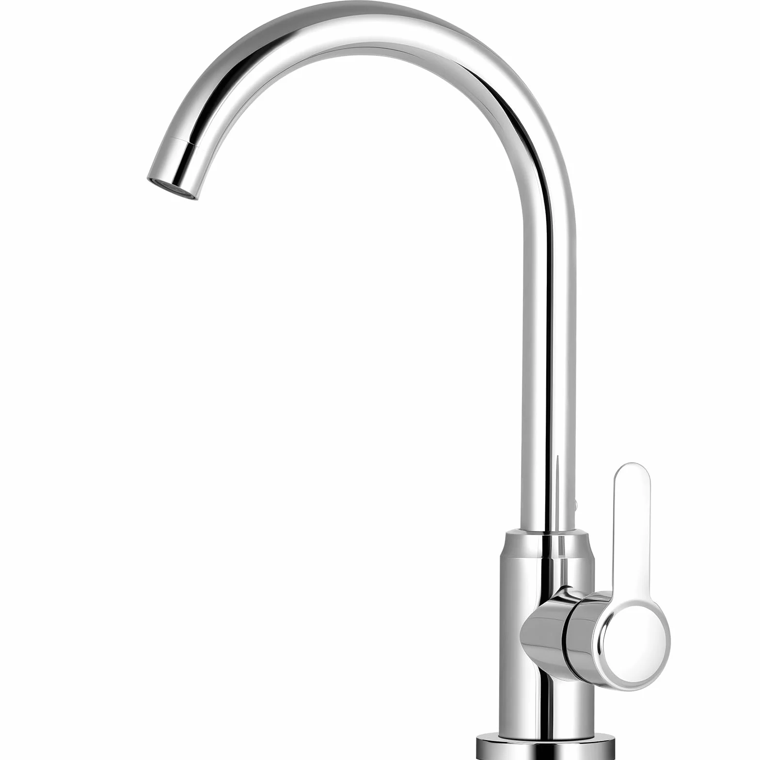 flintronic Robinet de Cuisine Rotatif 360° Mitigeur Monocommande Evier Chromage Eau Chaude Froide