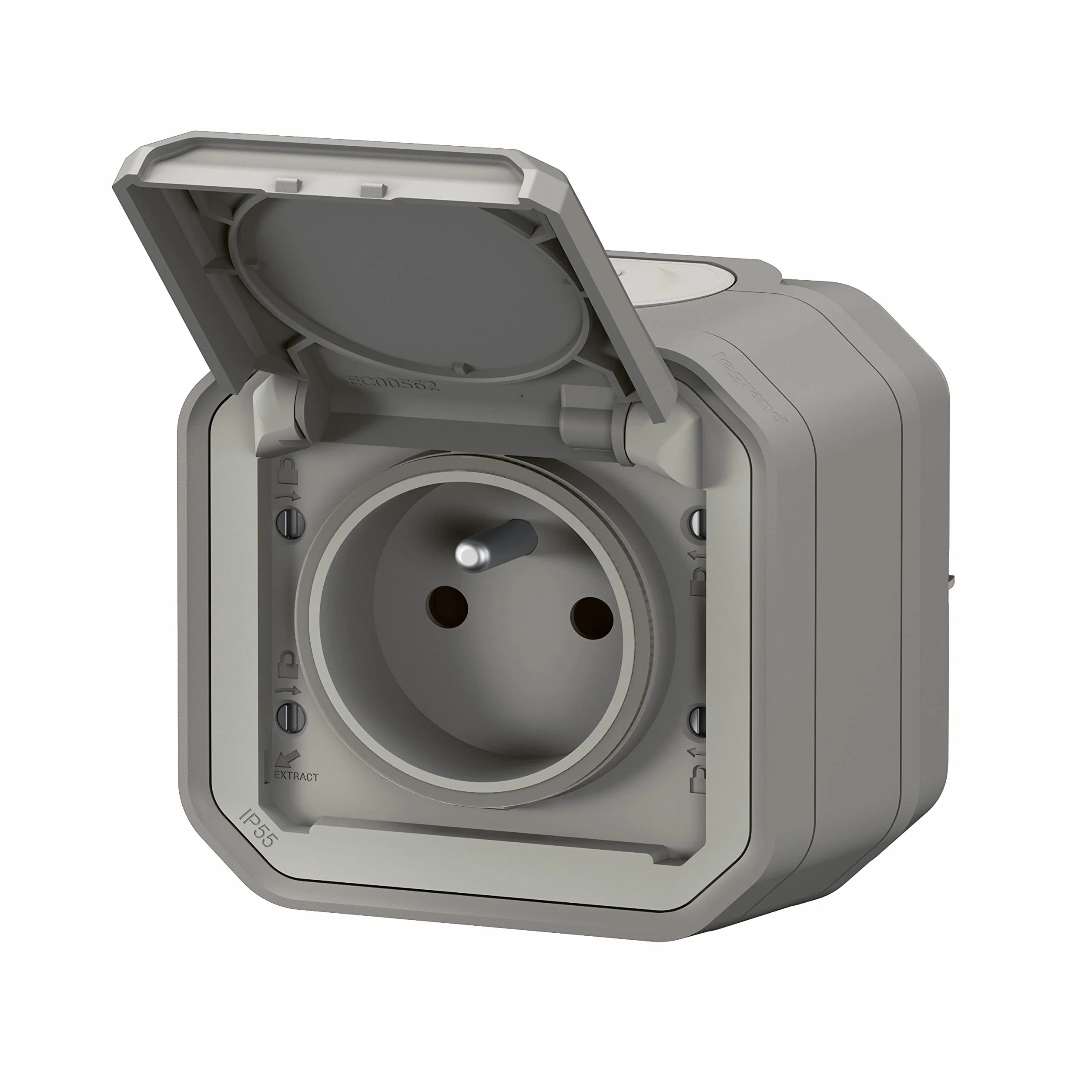 Legrand Prise Etanche IP55 Plexo 2P+T 16A Gris