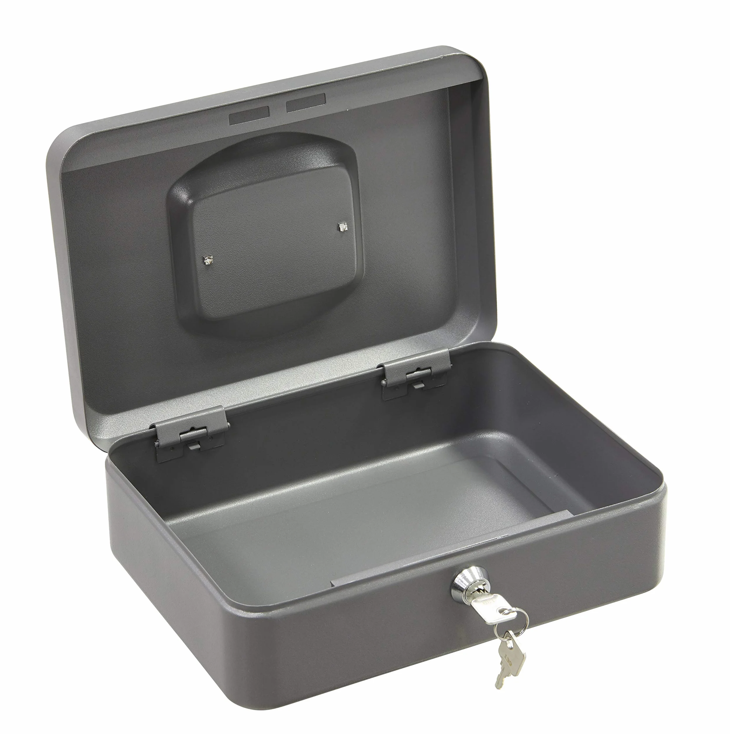 ARREGUI C9236 Coffre fort portatif caisse à monnaie acier 25 cm gris graphite