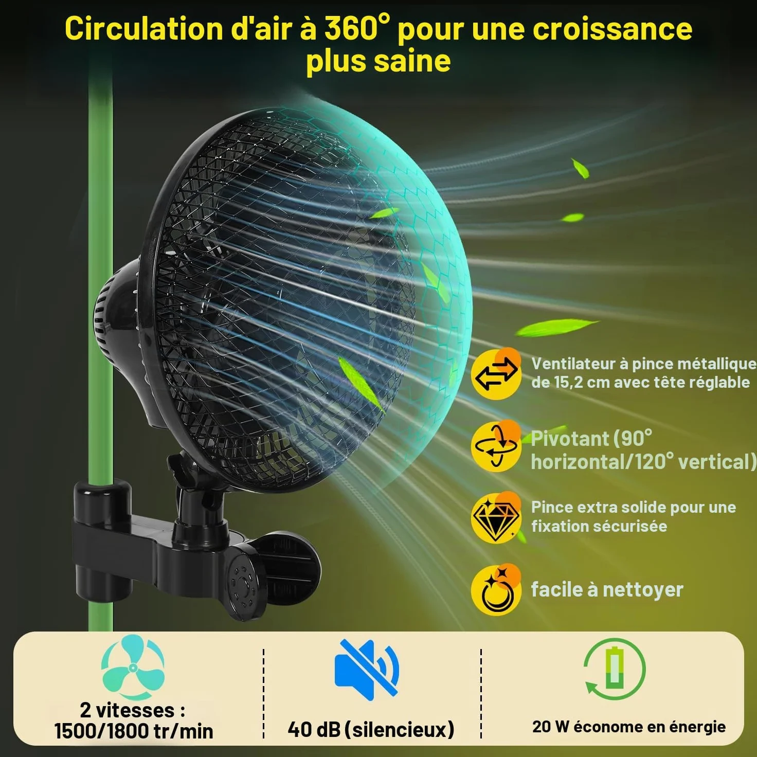 Tente de Culture - Kit Complet - 100 x 100 x 200 cm - Lampe LED Pliable - 240 W - Système de Ventilation à Complet - Tente hydroponique d'intérieur