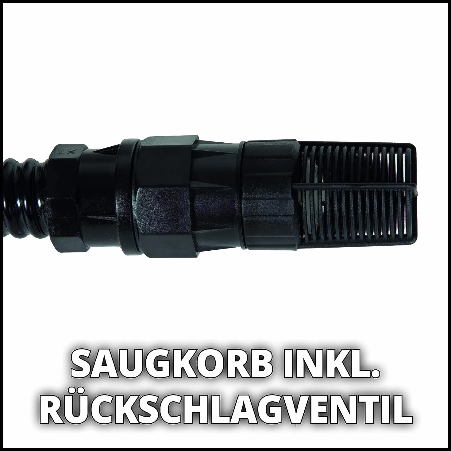 Einhell Tuyau d'aspiration 7 mètres PVC noir