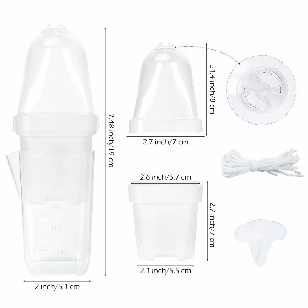 Lot de 10 pots de propagation en plastique transparent avec dôme d'humidité réglable, pour boutures et plantes grasses, avec étiquettes pour plantes
