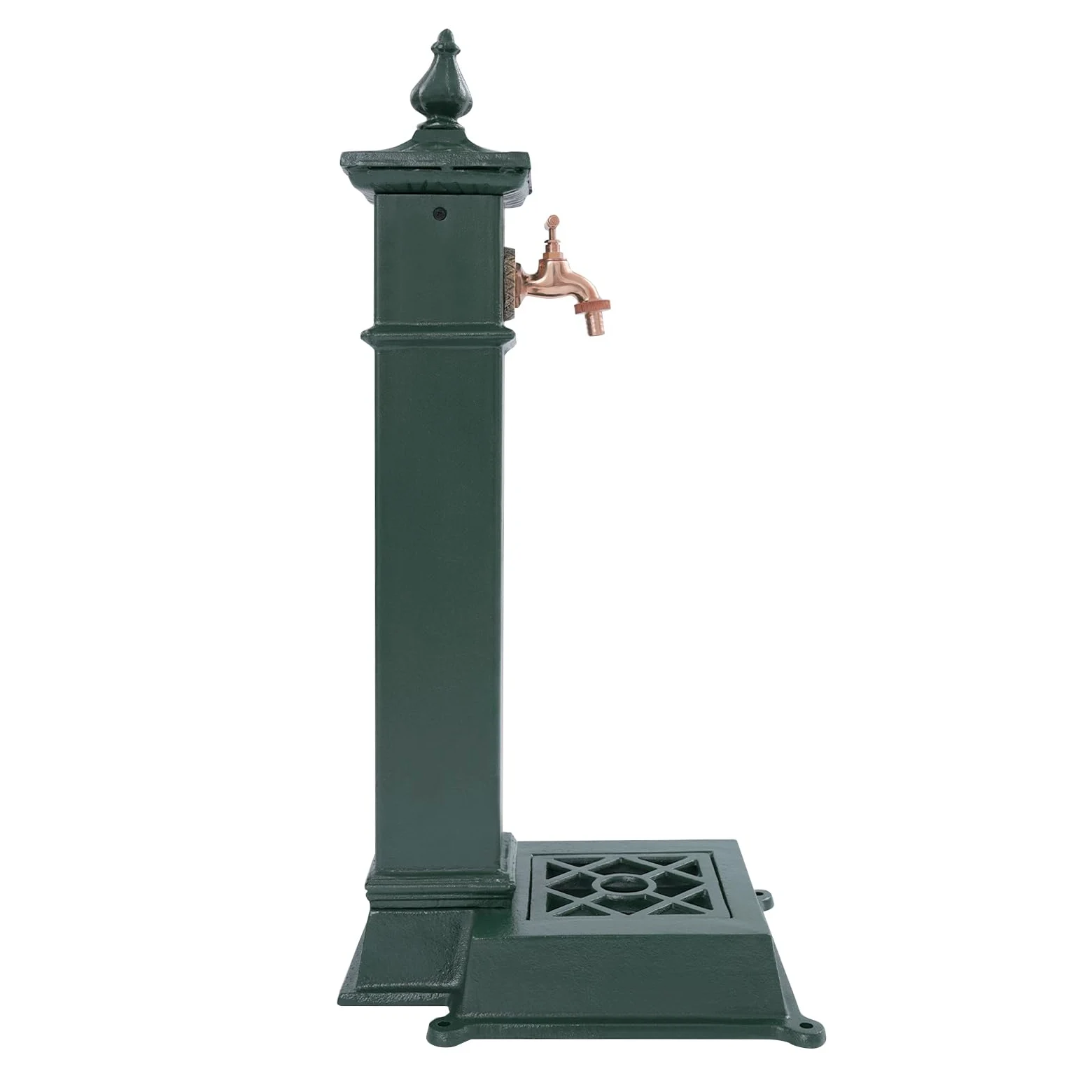 Colonne d'eau de jardin antique - Fontaine sur pied - Colonne d'eau avec robinet et bassin - 30,5 x 33 x 73 cm - Pour parcs