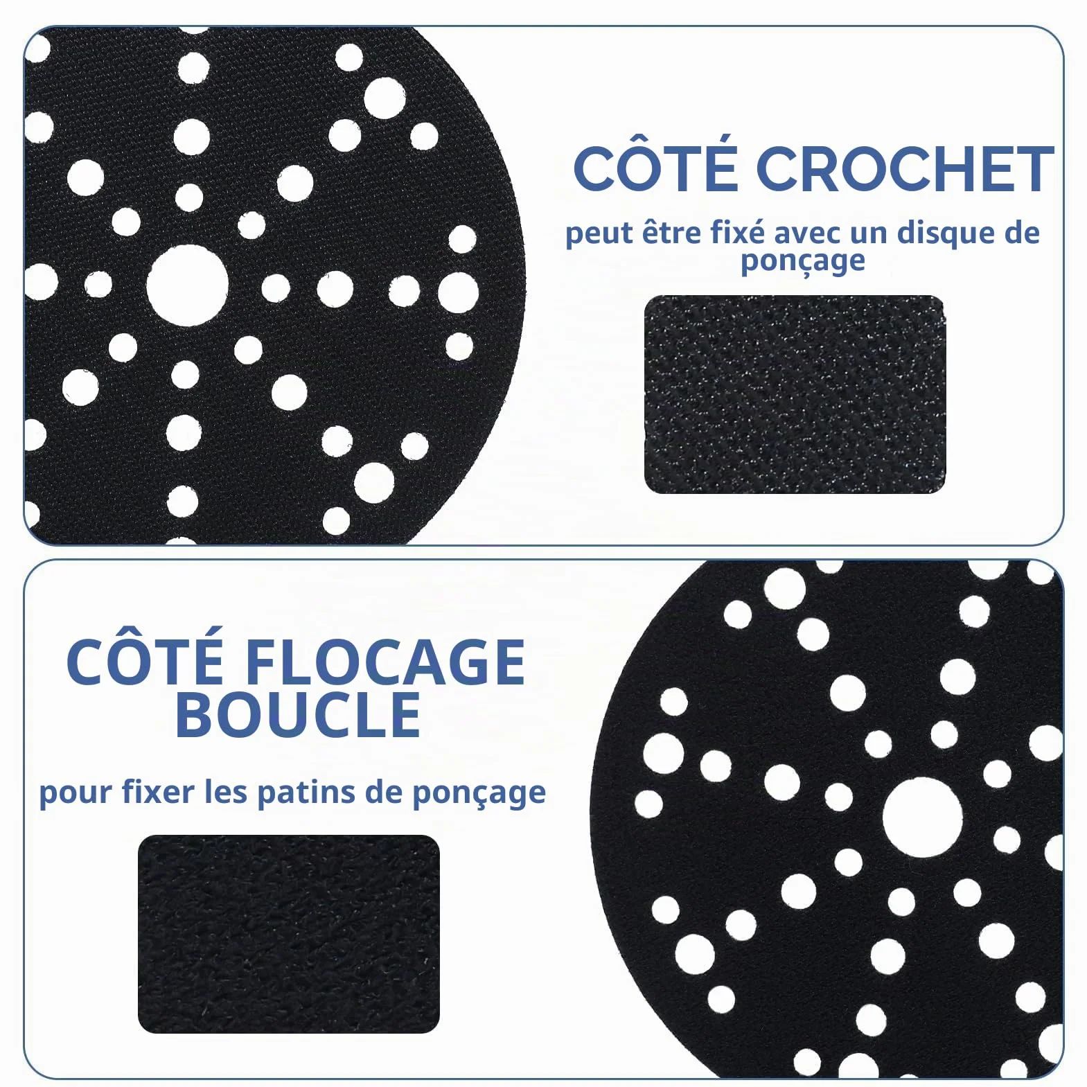 Bosch Dewalt Festool Mirka Interface Pad Protection Pad 150mm 49 Holes 2 Pack