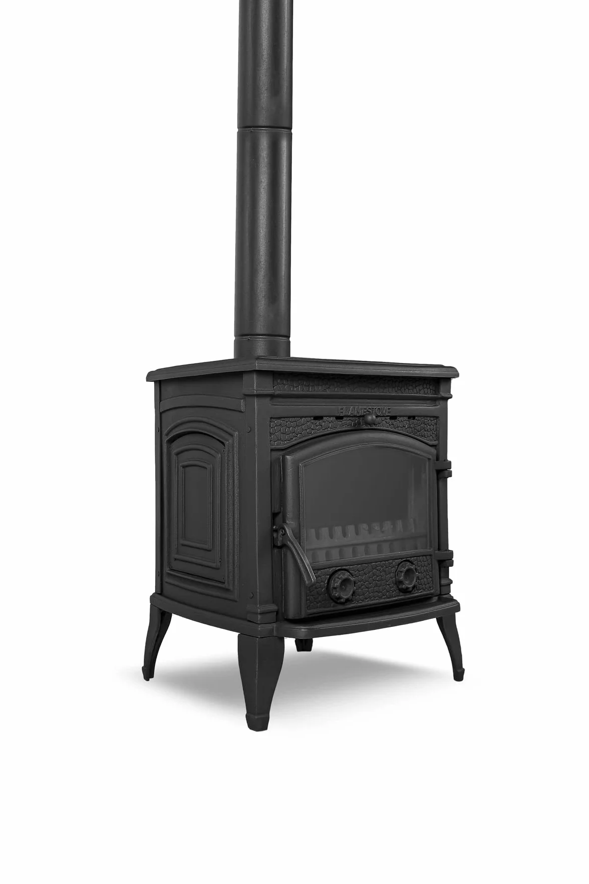 Poêle à Bois en Fonte 10 kW Multi-Combustibles avec Verres en Céramique CE Eco Design 2022