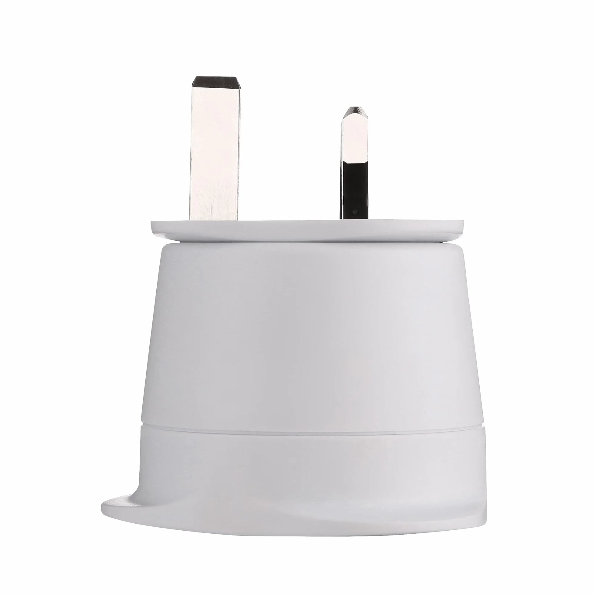 Electraline Adaptateur de voyage France/Europe vers UK 2 Broches Europe vers 3 Broches Uk, White
