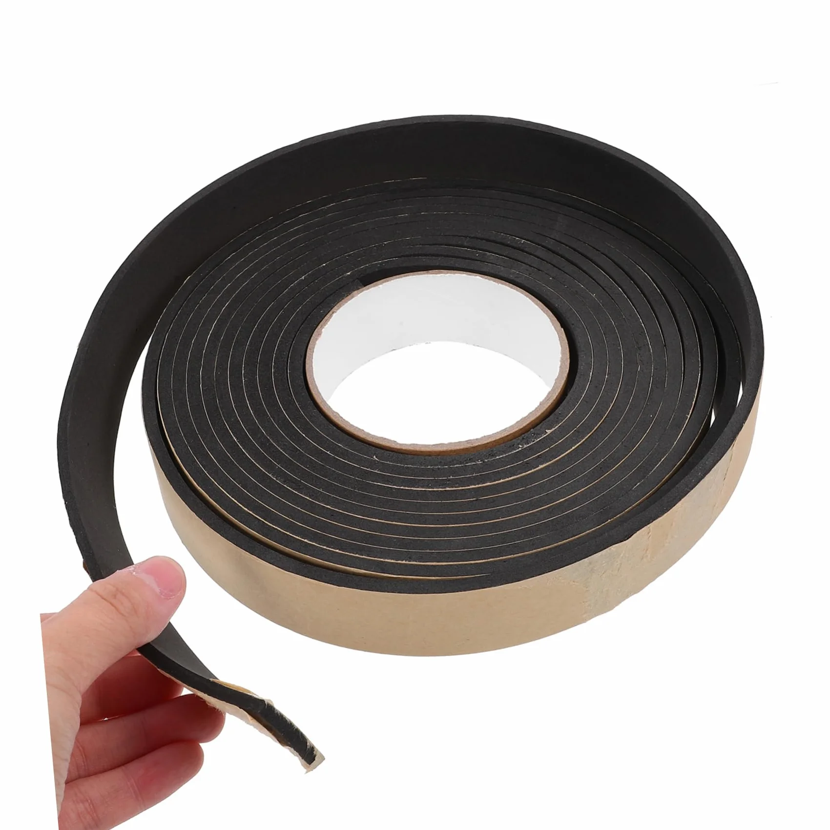 Ruban Adhésif Coupe-froid Porte 4 Mm Mousse Eva Noire Étanchéité Isolation Phonique Bande Autocollante Résistante Intempéries