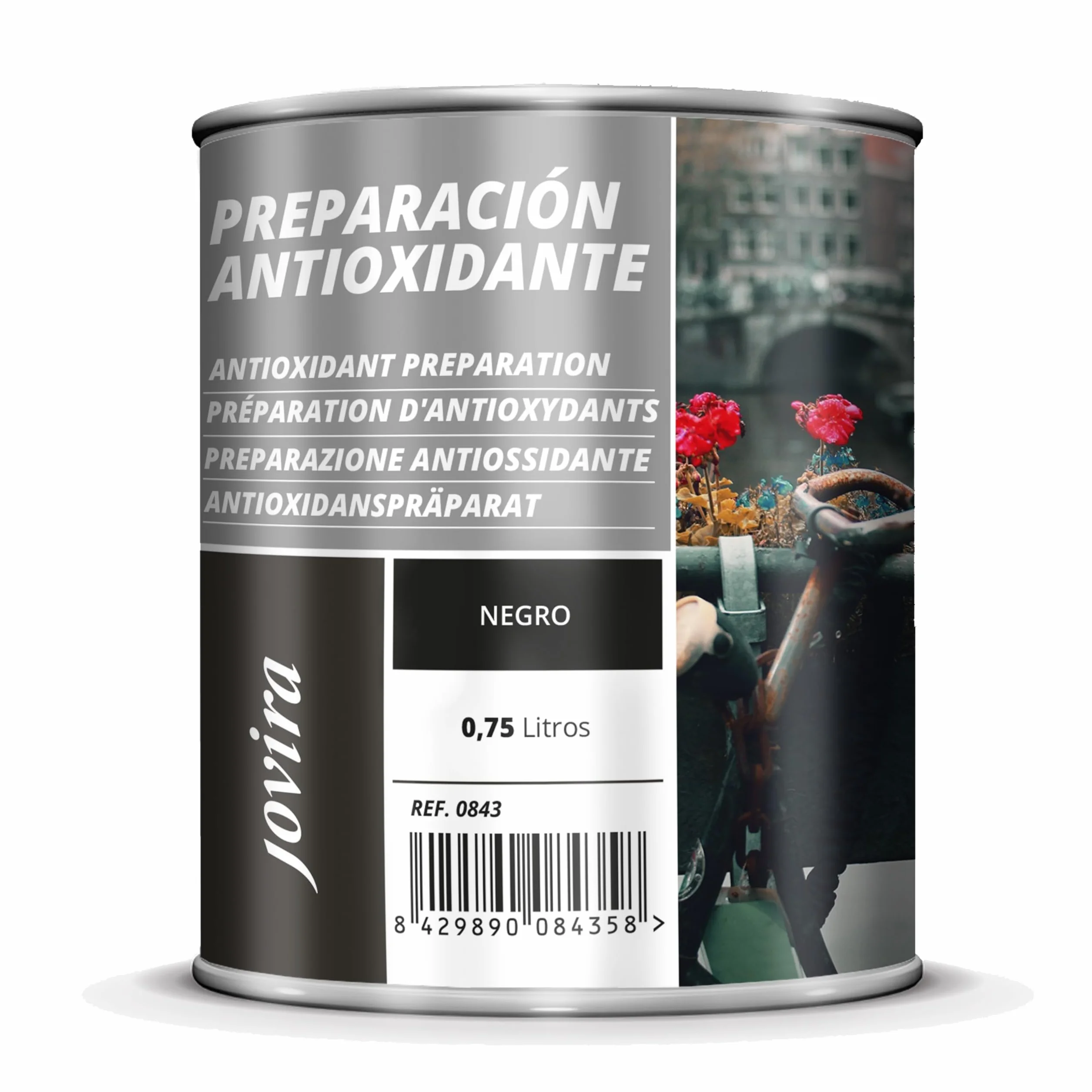JOVIRA PINTURAS Apprêt Antirouille Métal 750ml Noir Traitement de Surface