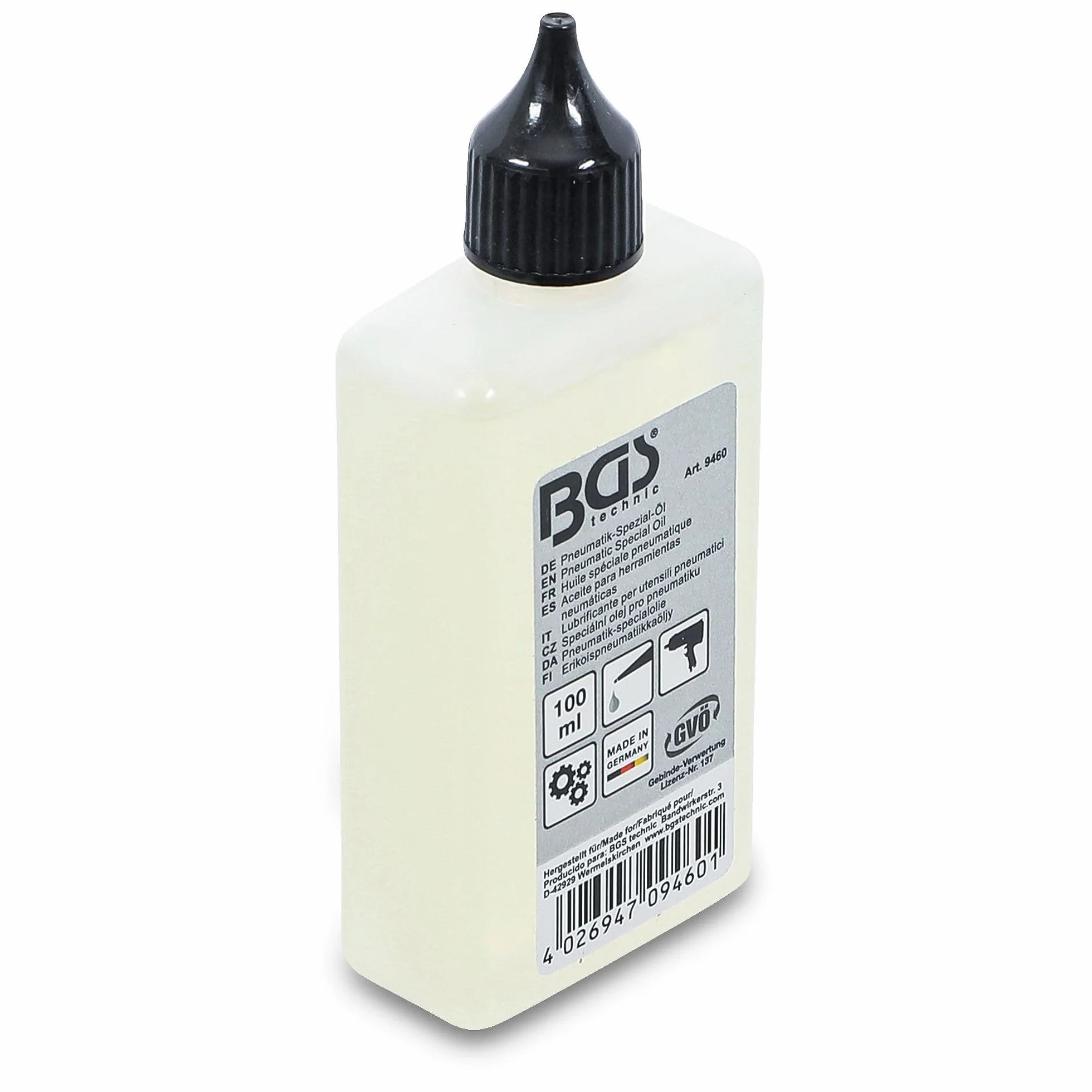 BGS 9460 Huile spéciale pneumatique 100 ml
