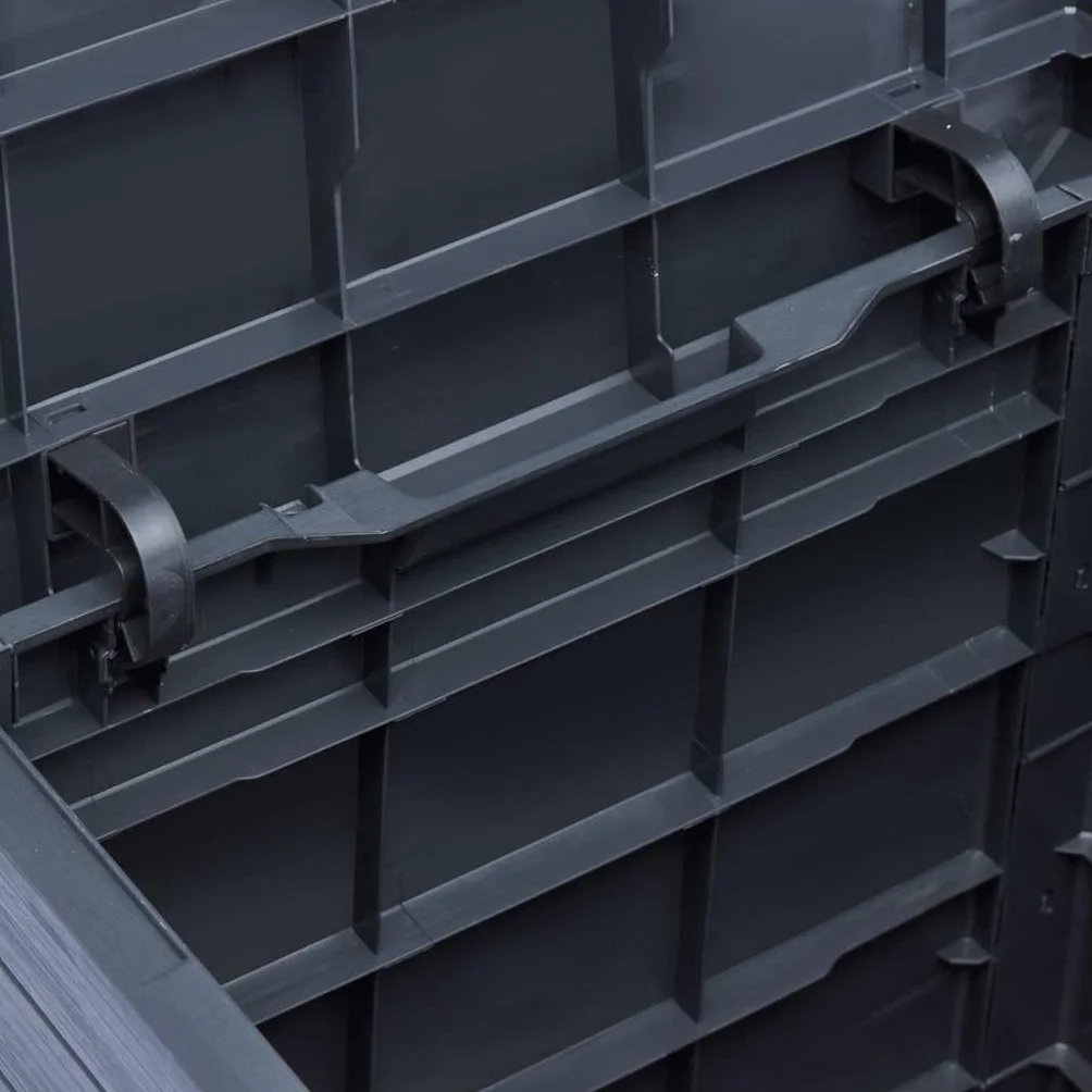vidaXL Boîte de Rangement Jardin Coffre Stockage Extérieur Anthracite