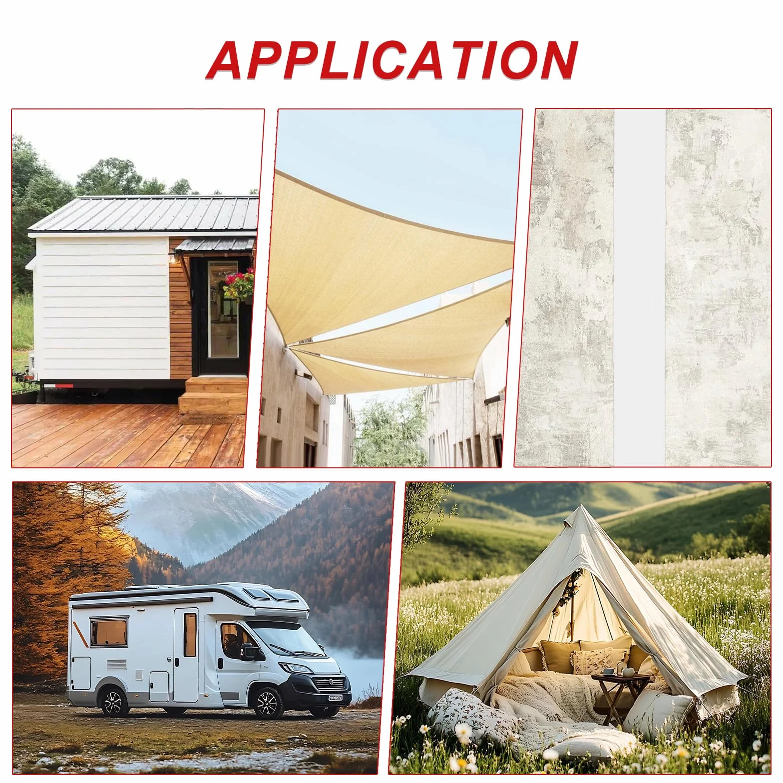 WELSTIK Ruban d'étanchéité de réparation de toit camping-car blanc 5 cm x 10 m résistant aux UV