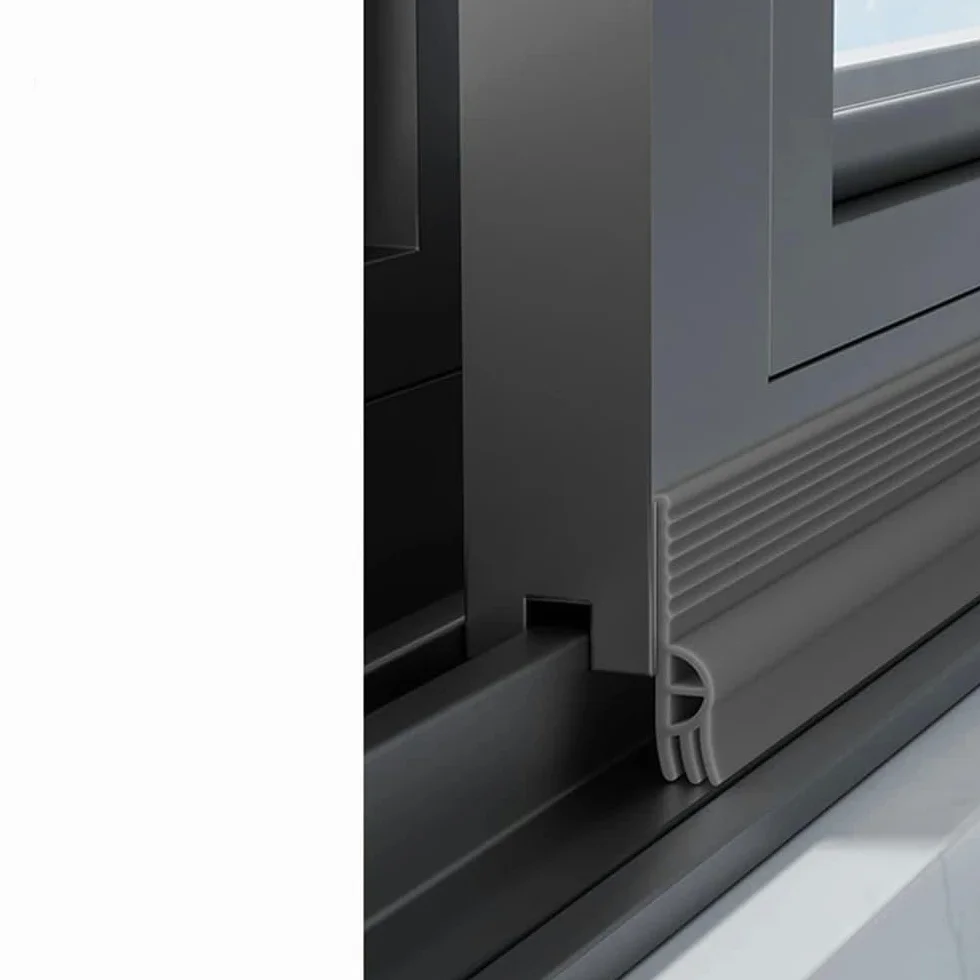 Bande d'étanchéité TPE auto-adhésive triple isolation phonique coupe-vent anti-froid 2M gris