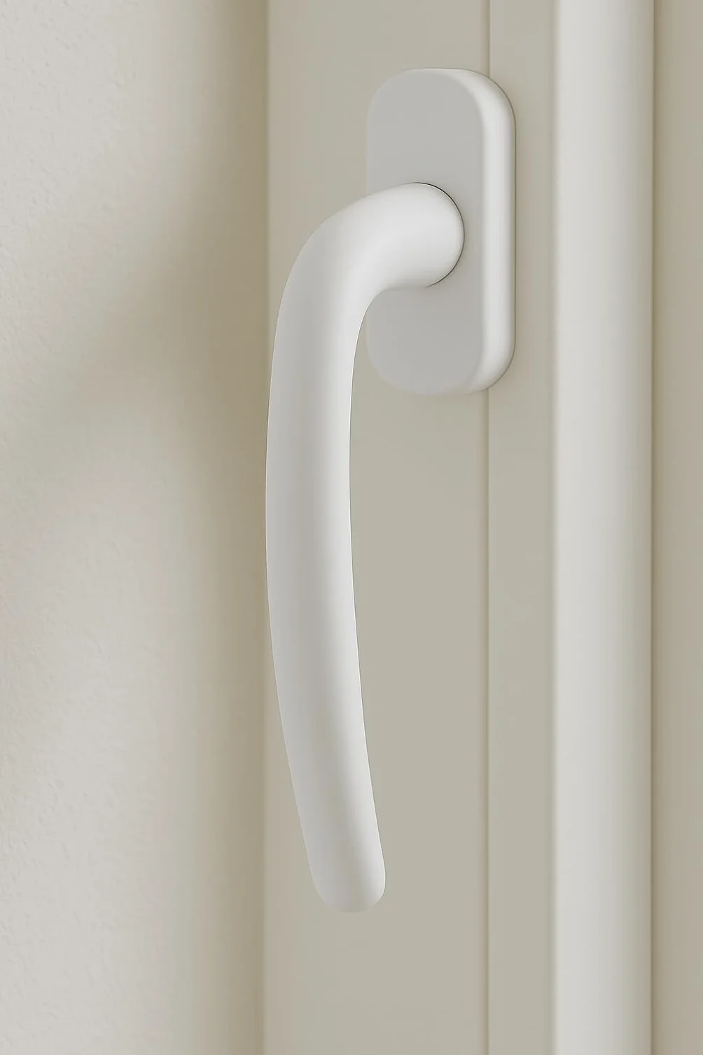 Poignée de fenêtre blanche 360 degrés pour porte fenêtre