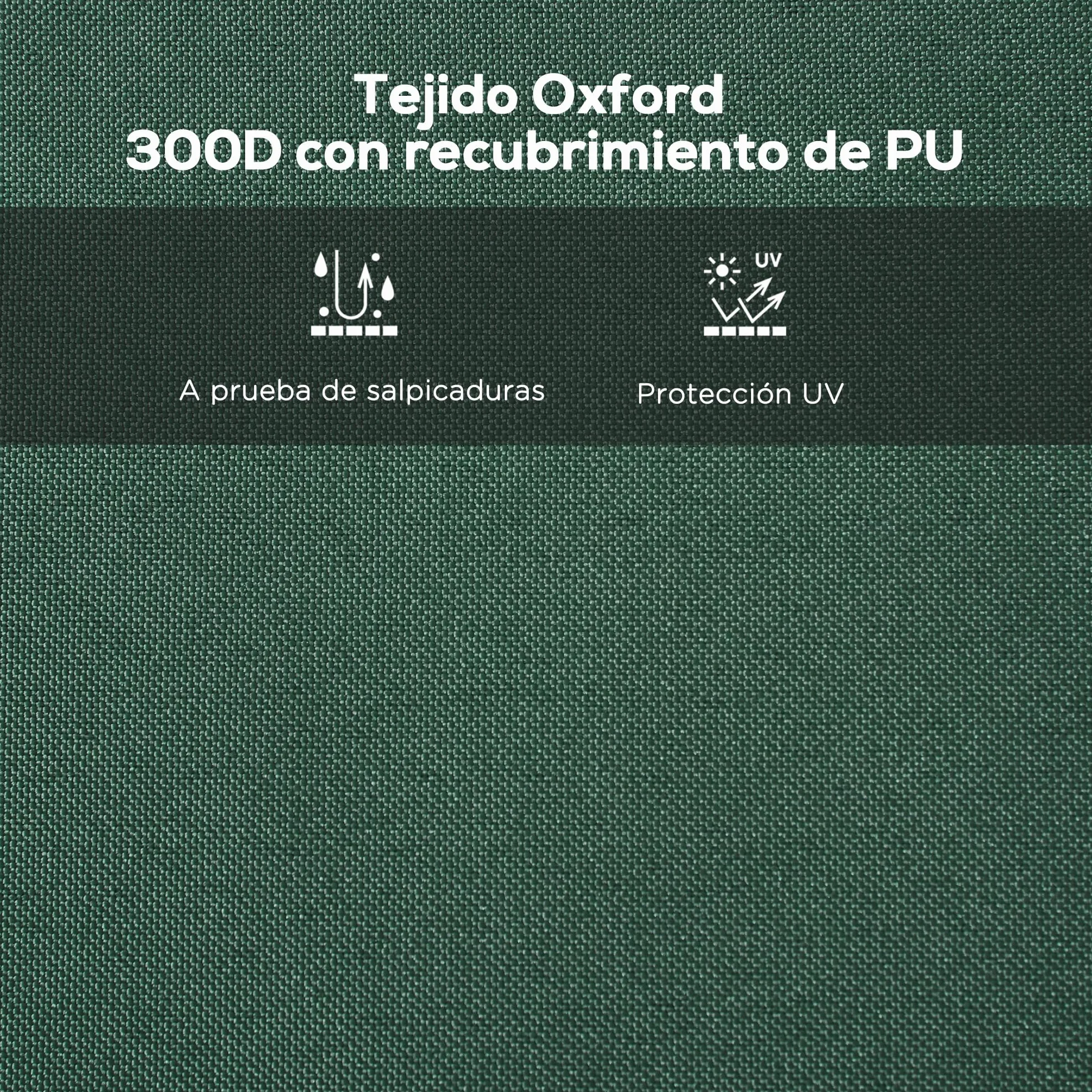 Outsunny Toit de rechange pour tonnelle pliable en tissu Oxford imperméable anti-UV Vert foncé 3 x 3 m