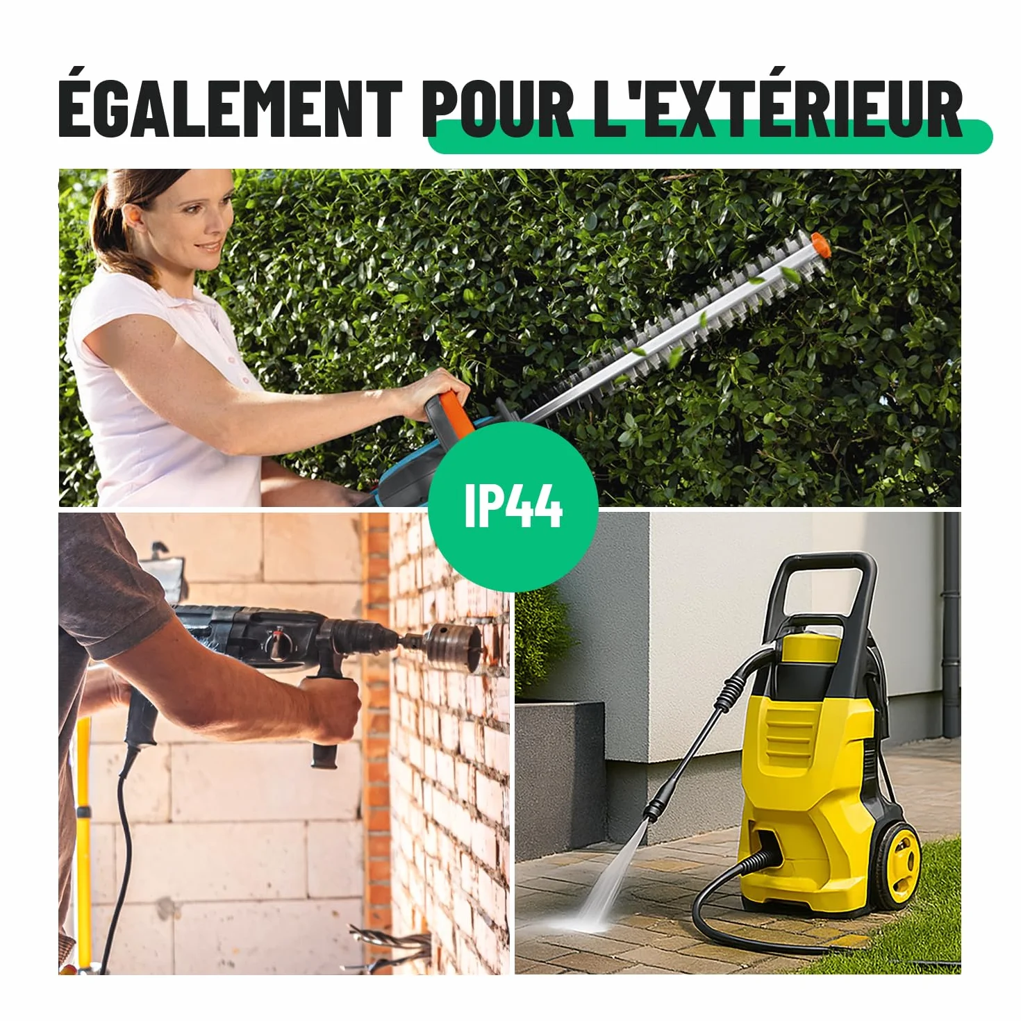 Fiche femelle en caoutchouc anti courbures 250V 16A IP20 noire