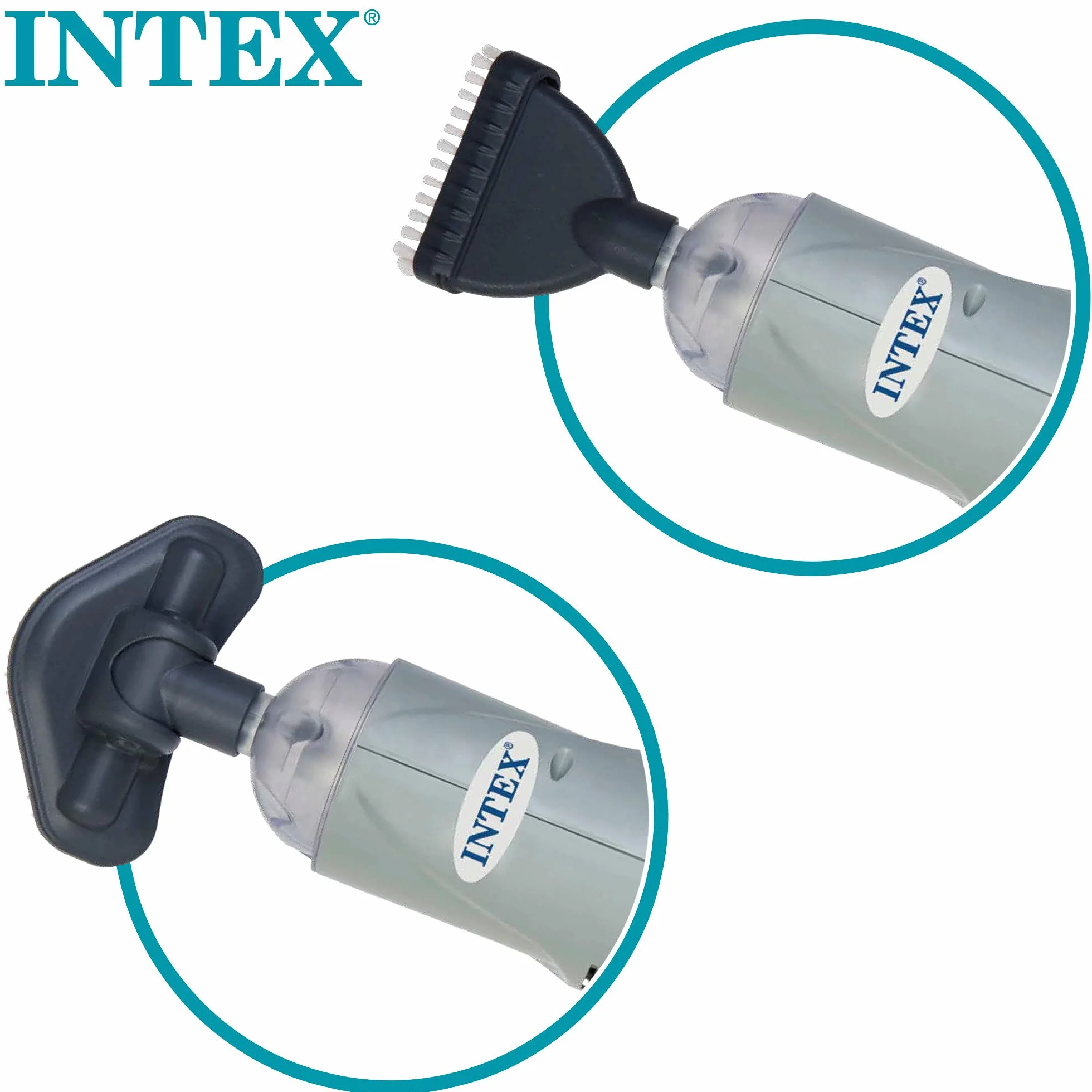 Intex Underwater Handheld Vacuum Cleaner Battery Operated Pool Vacuum Cleaner Grey