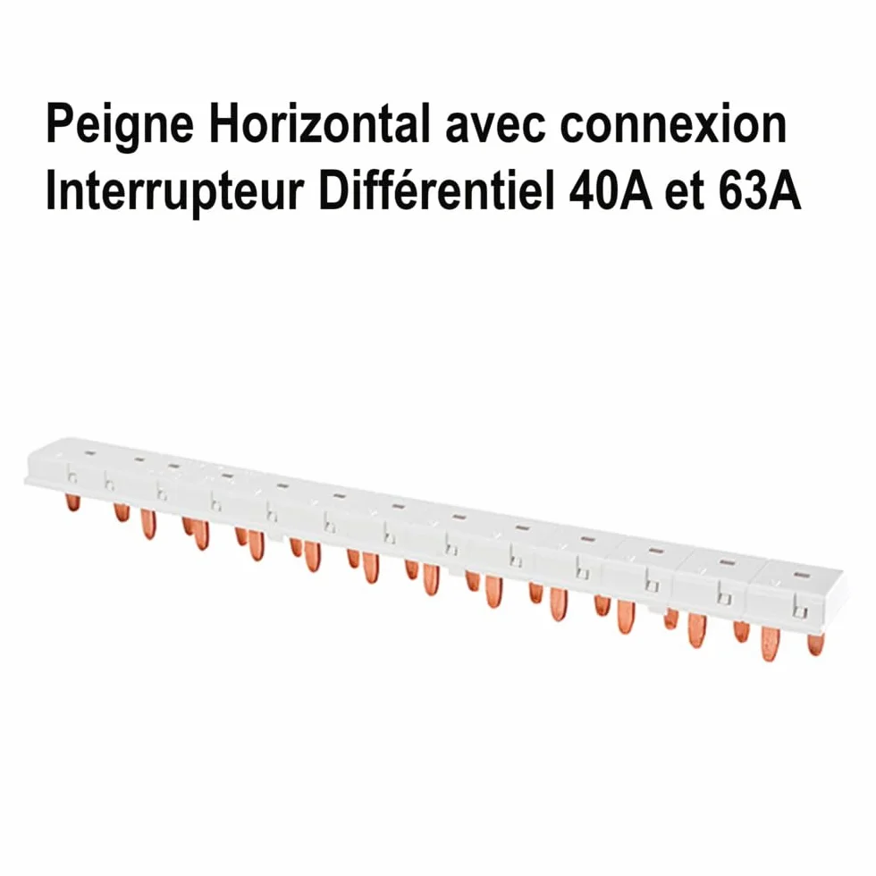 SIEMENS Peigne Horizontal avec connexion Interrupteur Différentiel 40A 63A