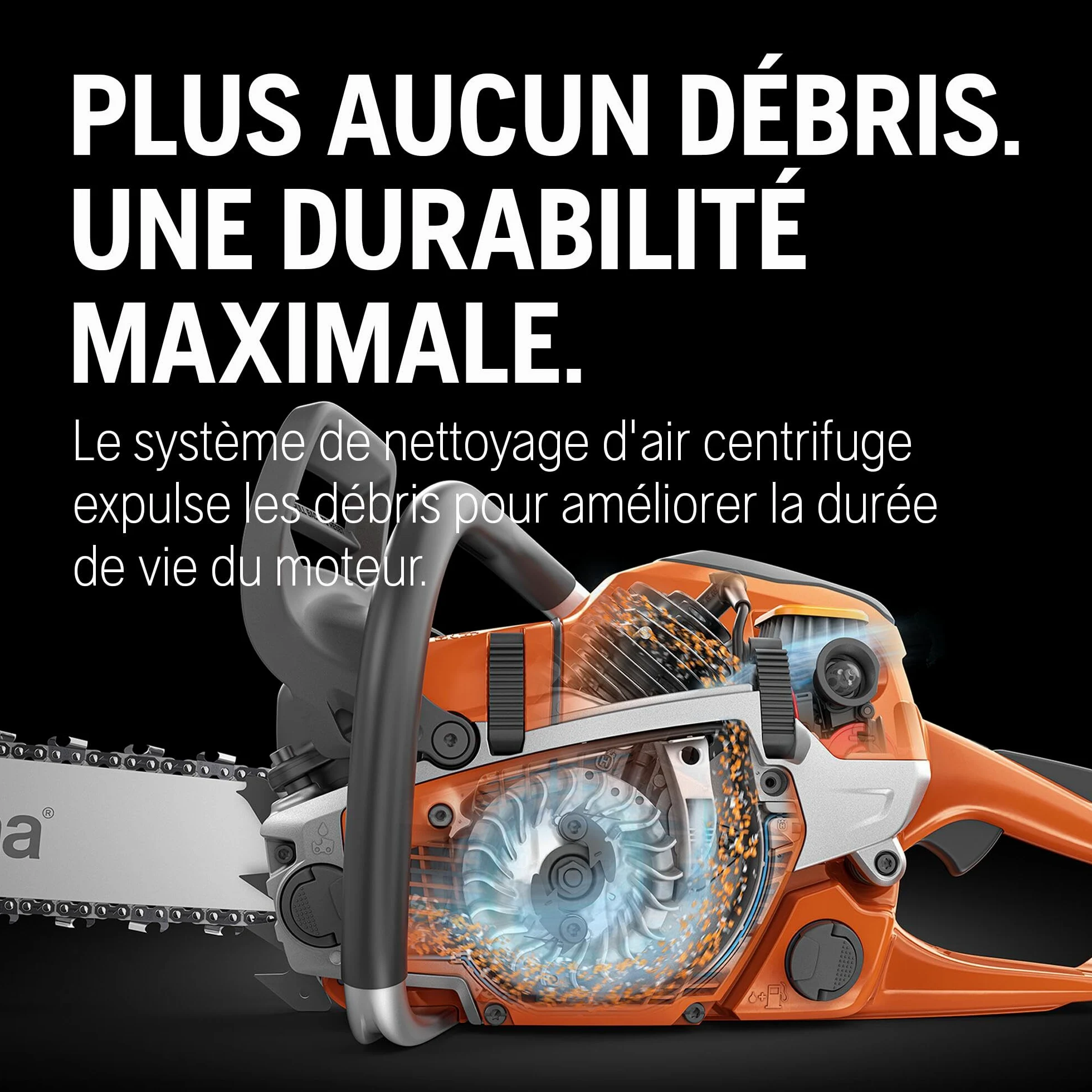Husqvarna 130 : Tronçonneuse thermique 38 cm³ X-Torq®, guide-chaîne 35 cm, LowVib®. Idéale pour l’entretien du jardin et la coupe de bois de chauffage.