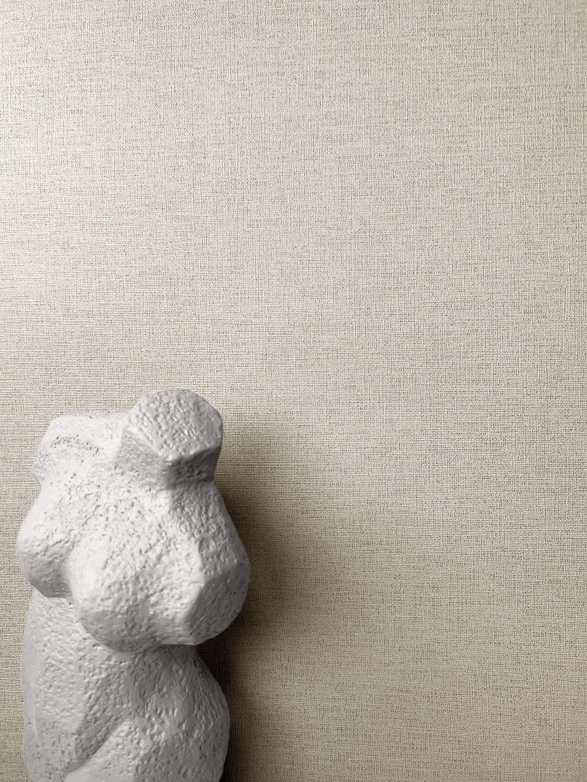 Newroom Tapete Taupe Vlies Textiloptik Modern Uni Struktur