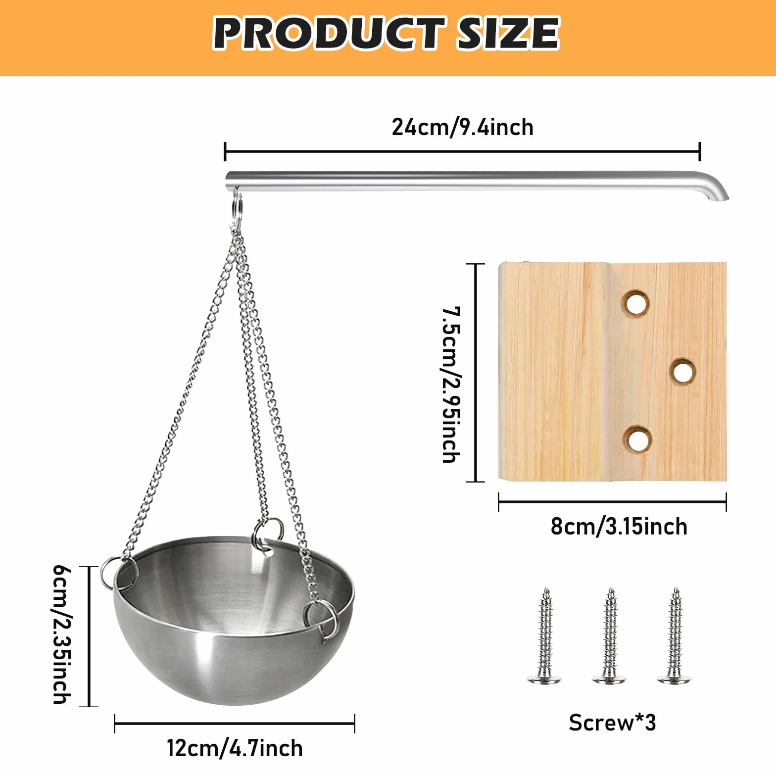 Bordeag Bol D'arôme Sauna 12cm Acier Inoxydable Huile Essentielle Accessoire Sauna Spa