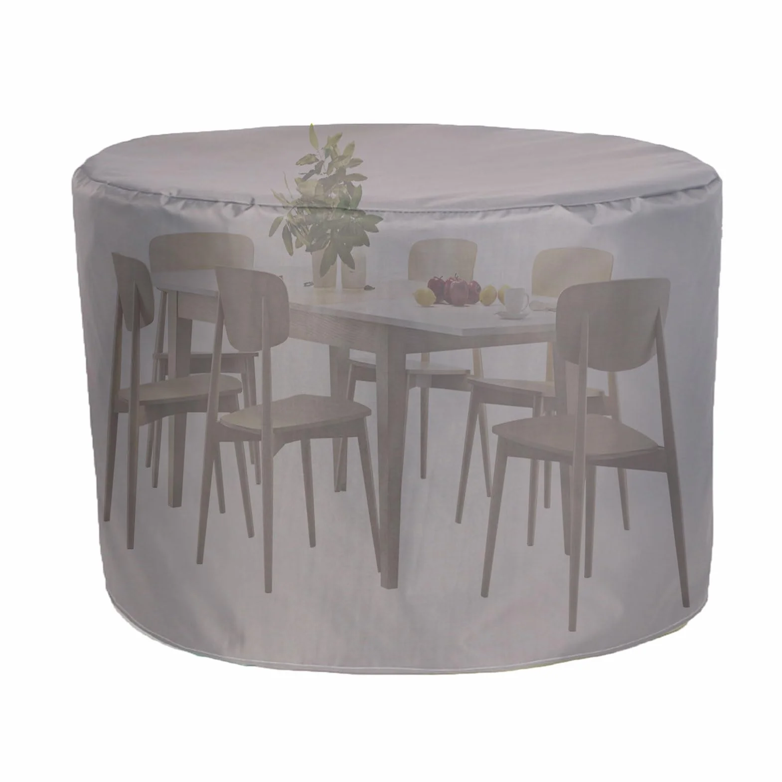 Housse ronde pour meubles de jardin - Imperméable et résistante - 420D