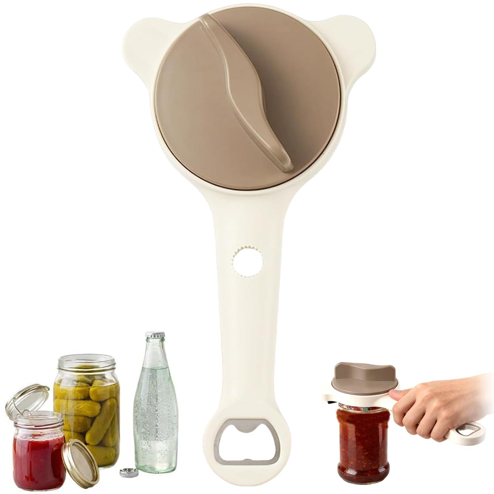 Premium 4-in-1 Stainless Steel Jar & Bottle Opener